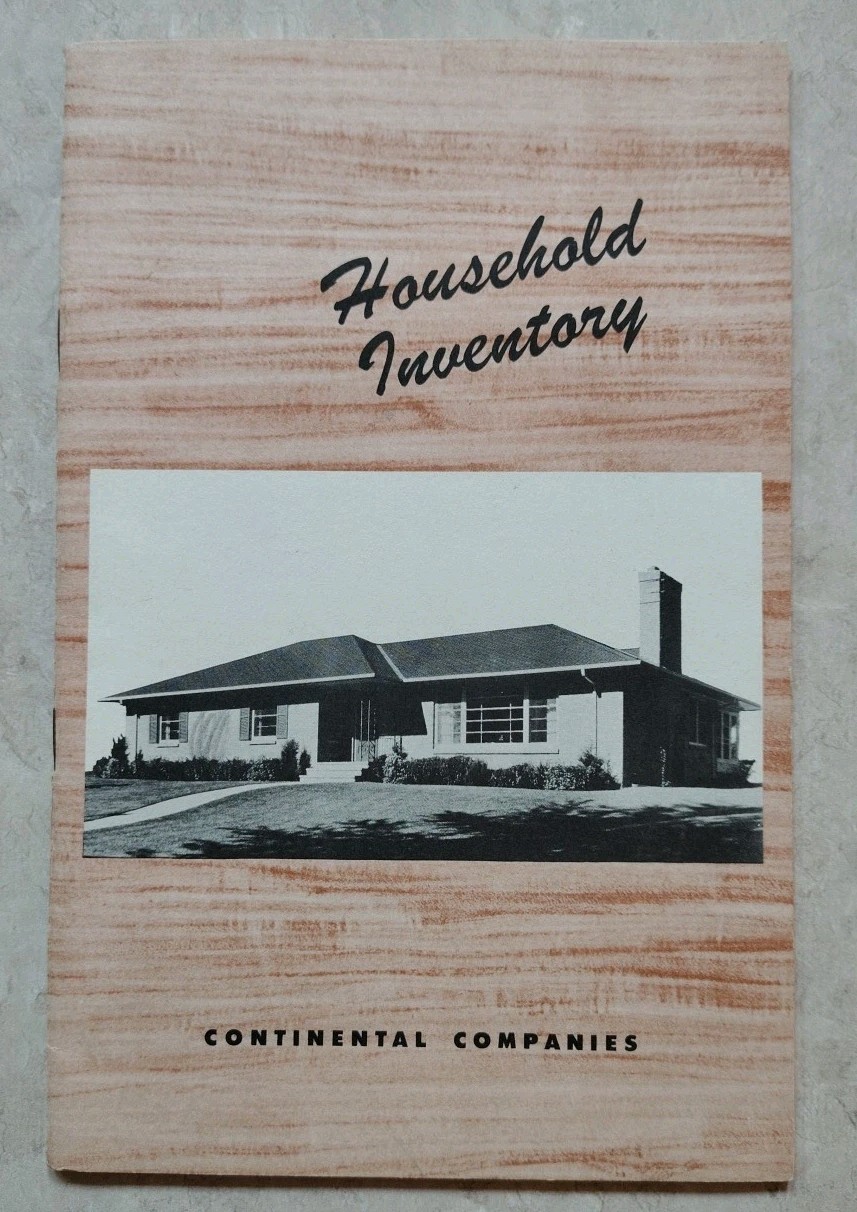 Vintage Household Inventory, Lawn Maintenance and Common Sense Travelers Expense