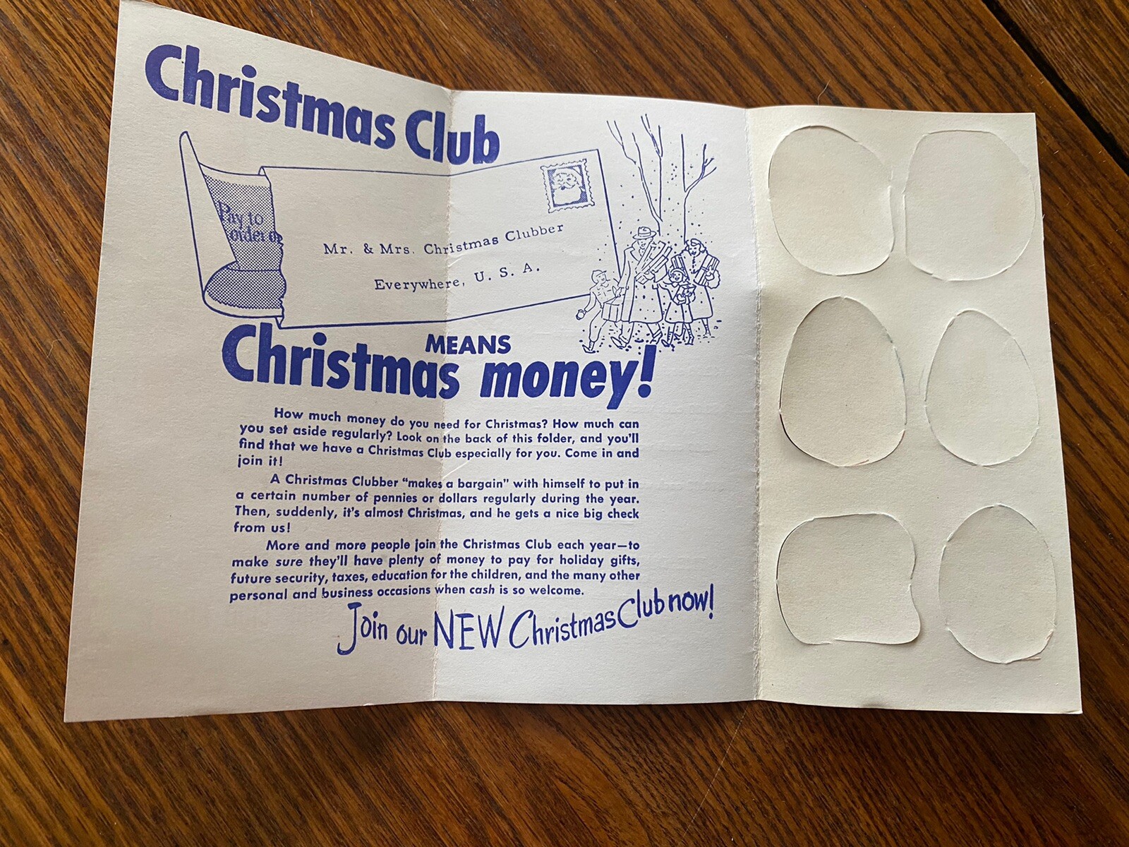 Seal Your Dreams- Christmas Club Info- Dime Savings Bank Of Williamsburg 1956