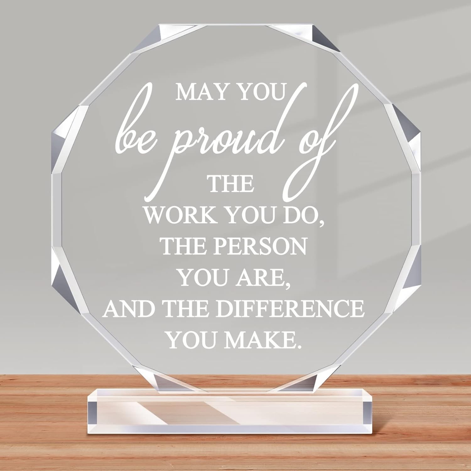 Inspirational Acrylic Thank You Sign – Perfect Gift for Nurses and Teachers