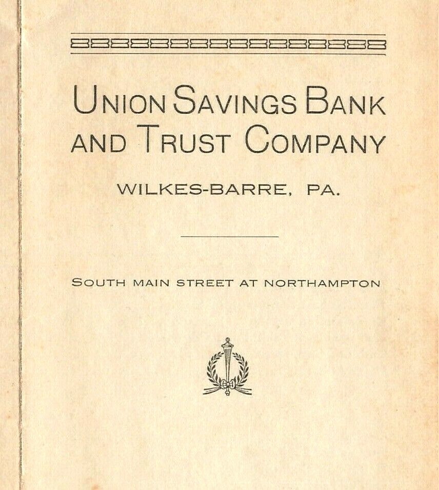 1931 Union Savings Bank & Trust Financial Statement Flyer Wilkes-Barre PA *A18b