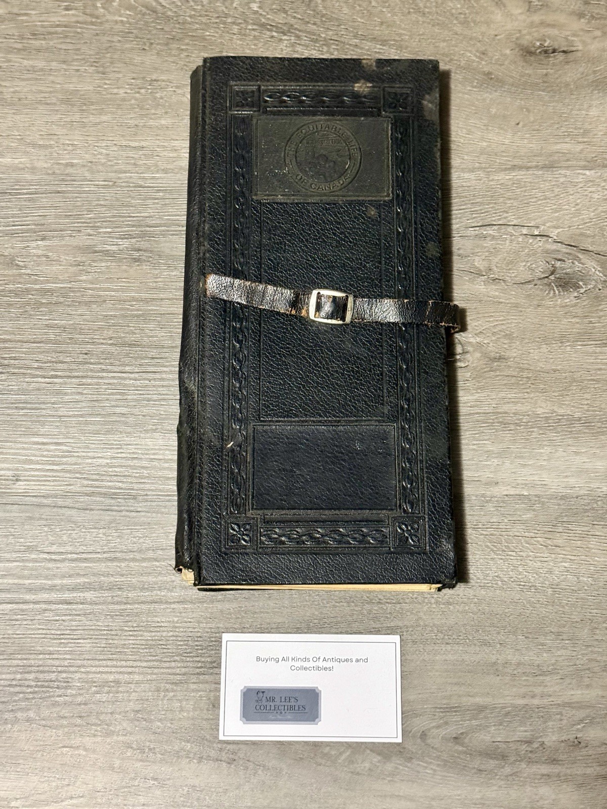 The Equitable Life Of Canada Insurance Company Vintage Leather Bound Rare!