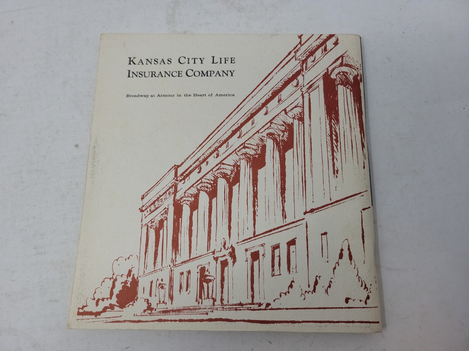 Two Vintage Books Kansas City Life Insurance Advertising Missouri History RARE