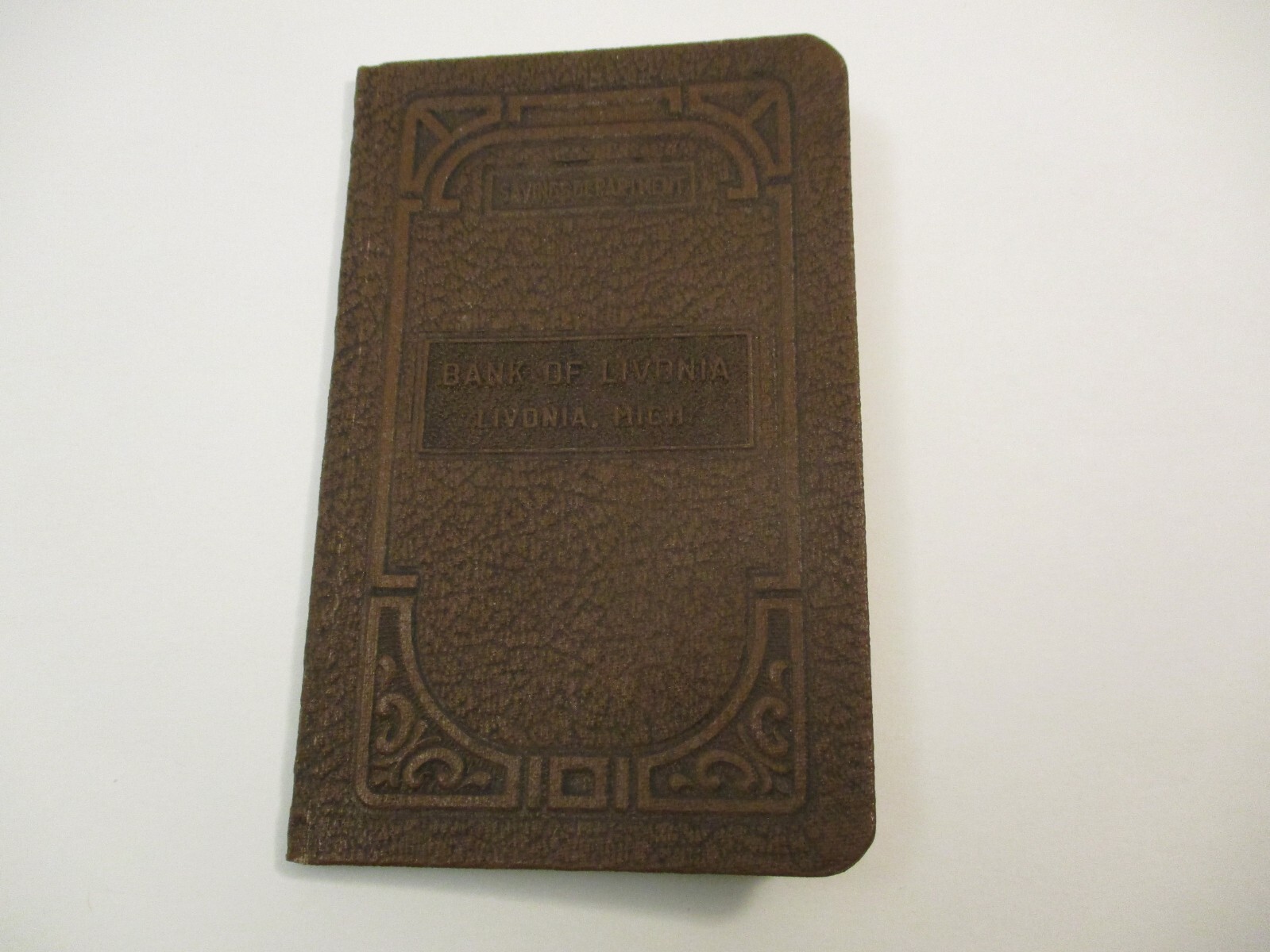 Vintage 1950s Bank of Livonia Michigan Savings Booklet Book