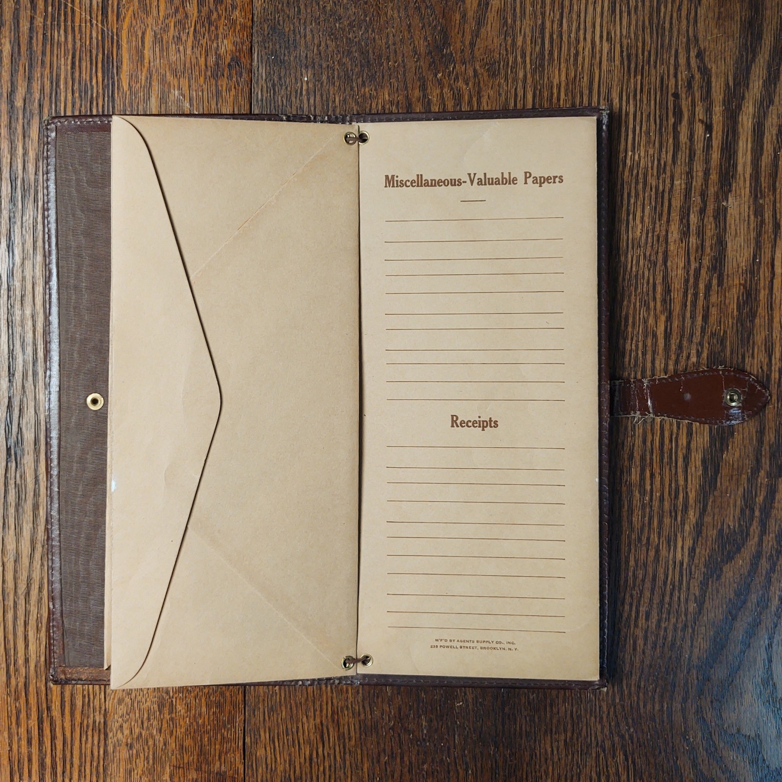 VTG John Hancock Insurance Policy Holder Wallet Valuable Papers Organizer…