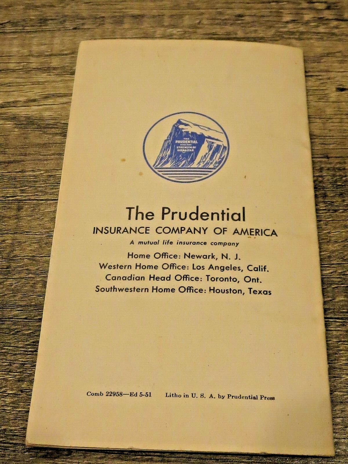 Prudential Insurance Company- Kitchen Secrets 1951
