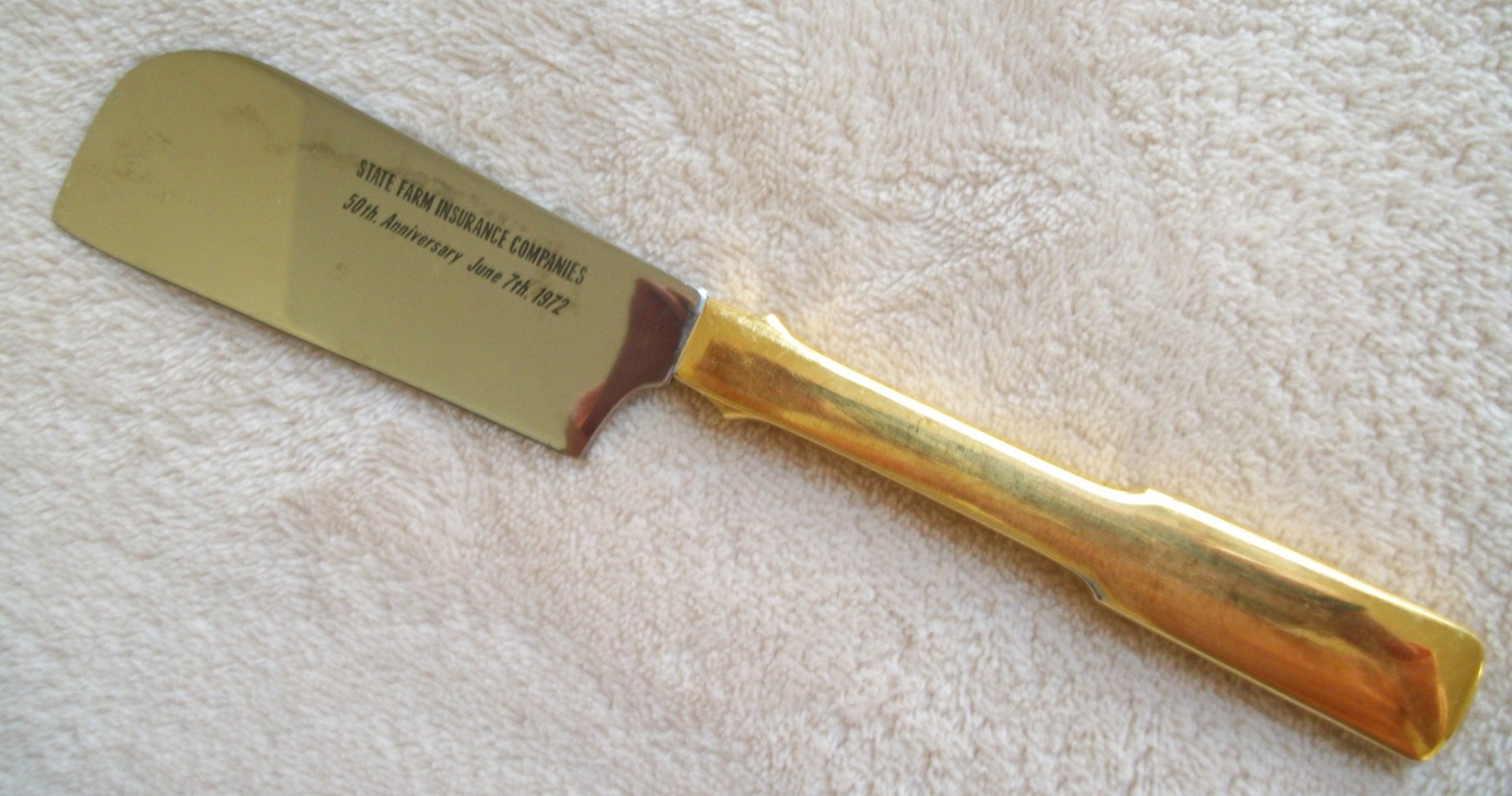 Vintage 1972 State Farm Insurance Companies 50th Anniversary Cleaver Stainless