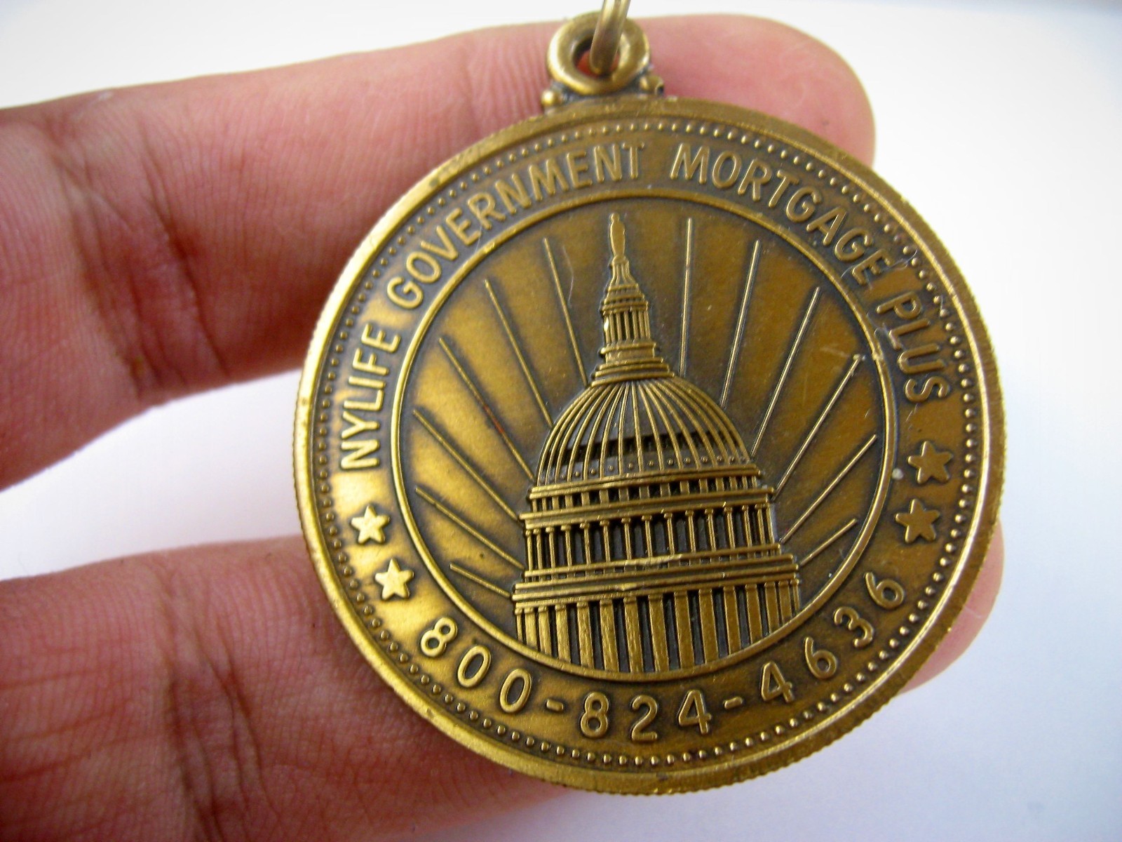 Vintage NYLIFE New York Life Medal US Capitol Government Mortgage Plus Token Fob