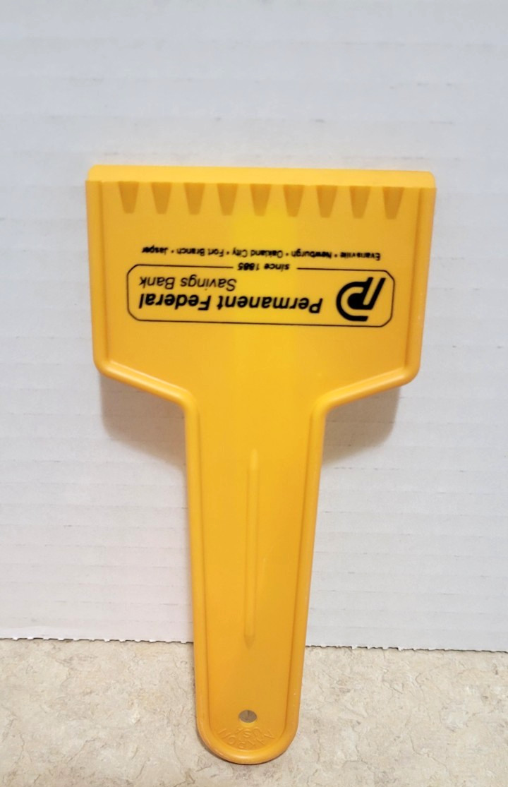 VTG Permanent Federal Savings Bank Ice Scraper Indiana Evansville Newburgh USA