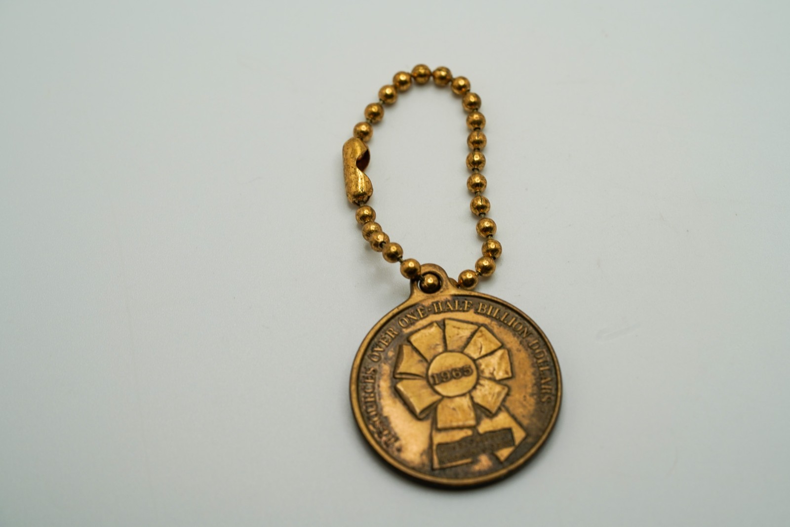 1.5 Billion Dollars First Federal Savings Coin Key Chain 1965 OS1