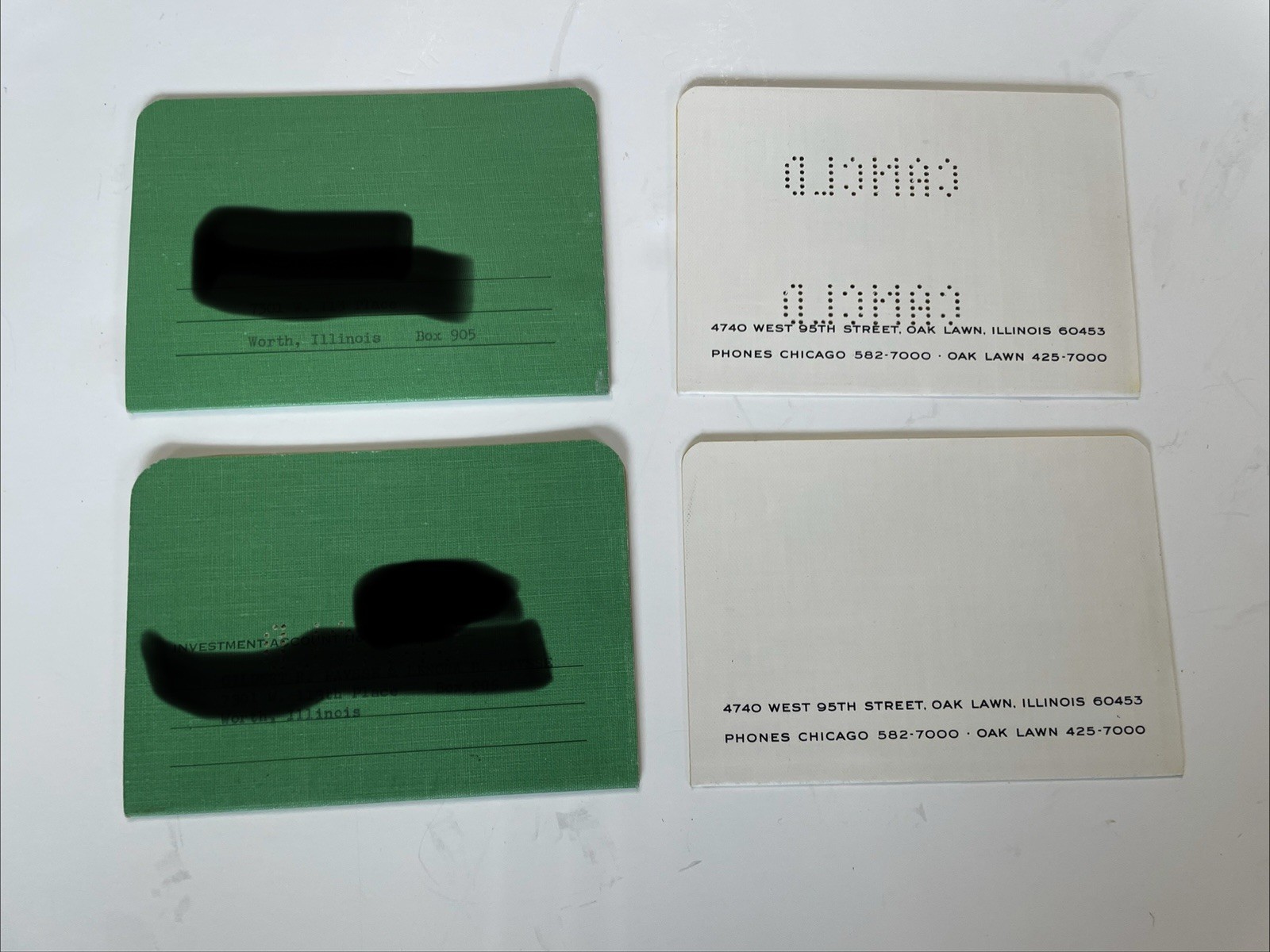 4 Vintage Passbooks 1960’s & 1970’s Colonial Savings And Loan Assoc Chicago