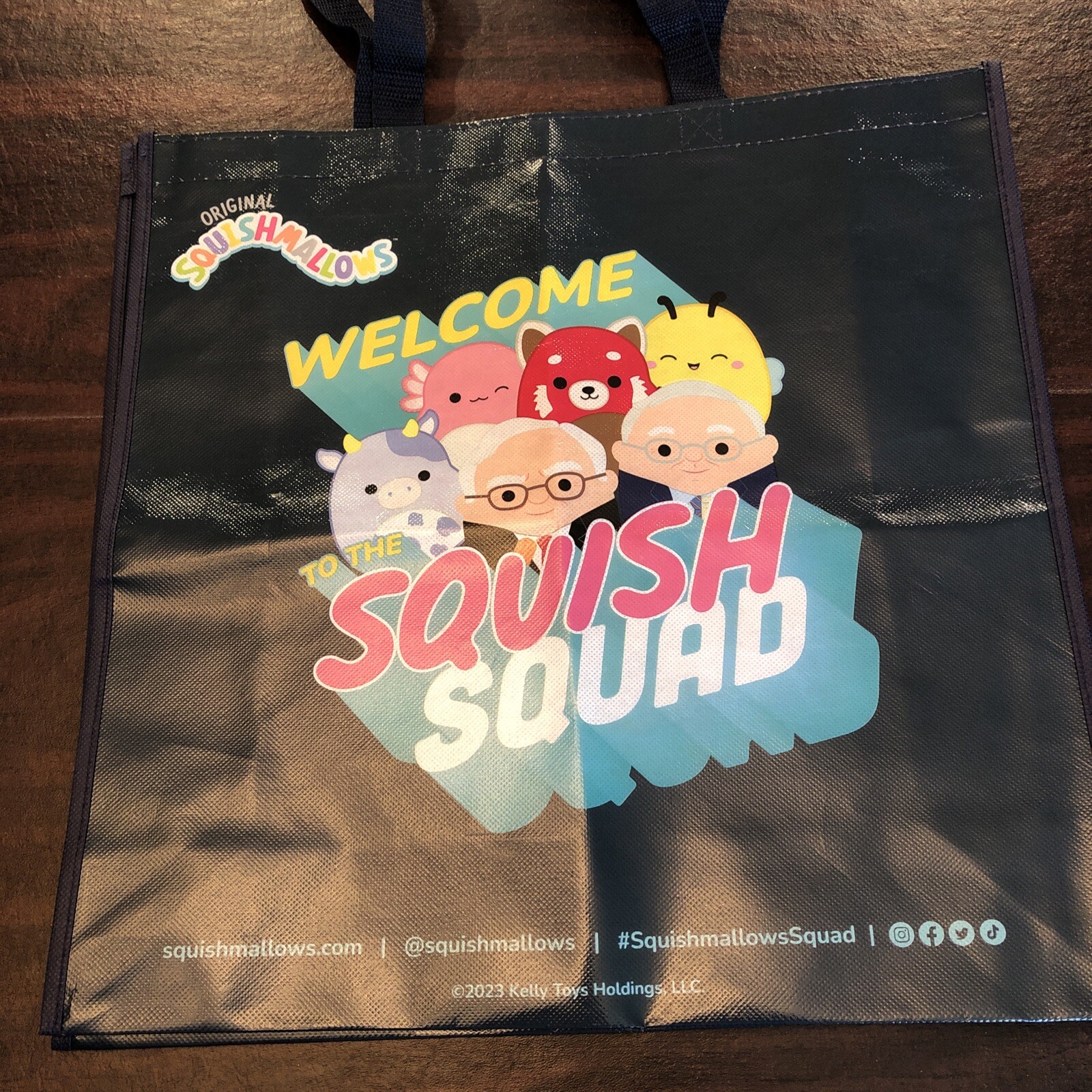 Warren Buffett 2023 Berkshire Hathaway Squishmallows Squish Squad Large Bag