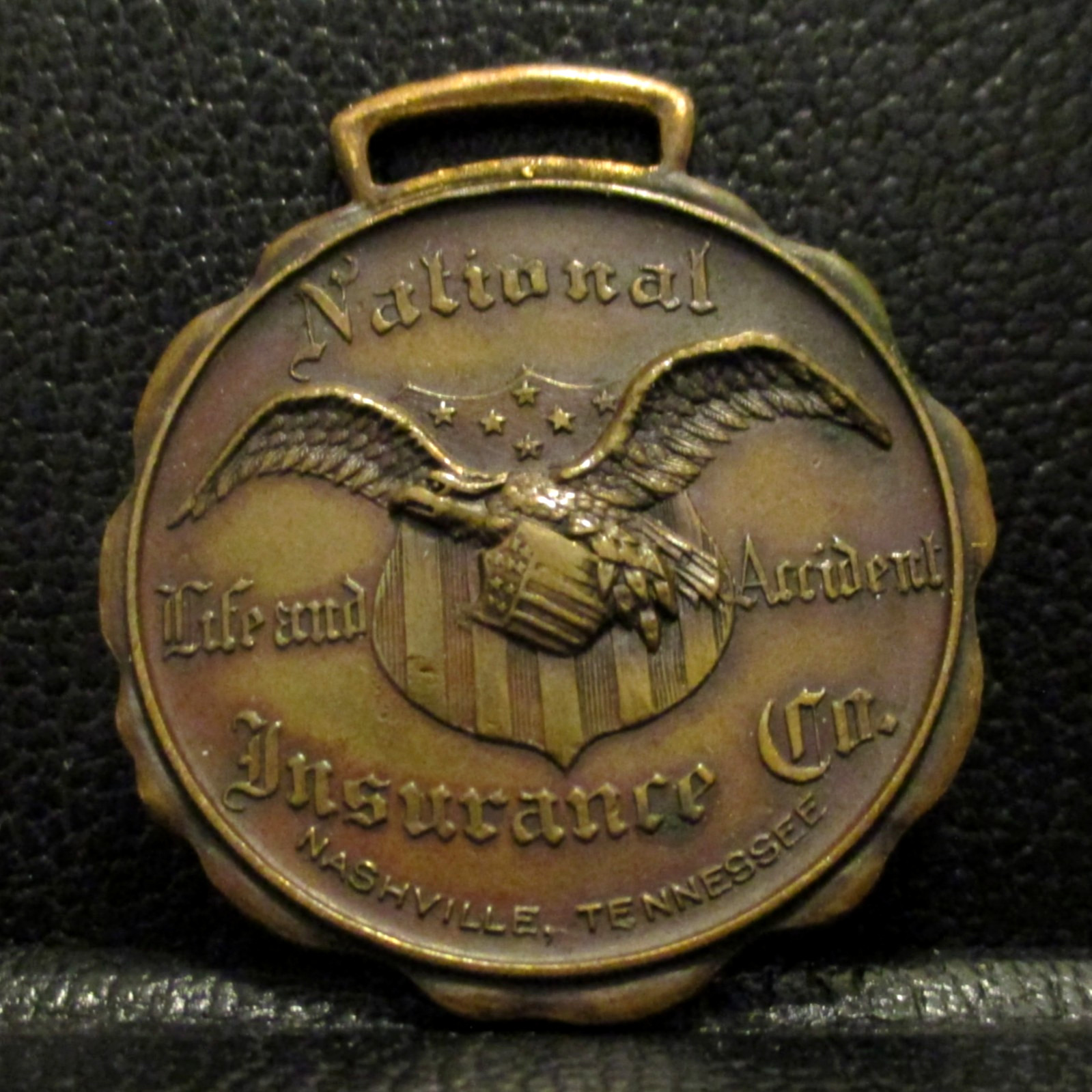 National Life & Accident Insurance Company Nashville TN Watch Fob Eagle Bastian