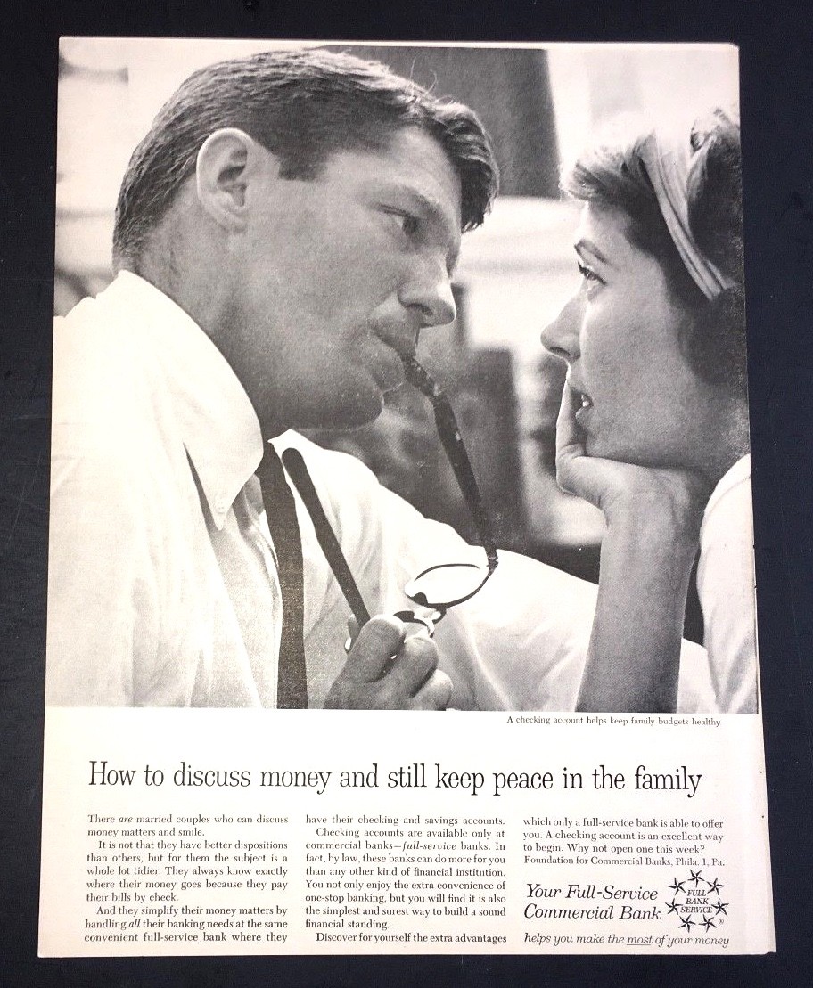 Life Magazine Ad FULL-SERVICE COMMERCIAL BANK 1961 Ad