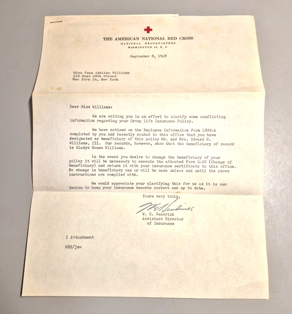 Mid‑Century Insurance Ephemera Lot • 1948 Red Cross + 1957 Blue Cross/Shield