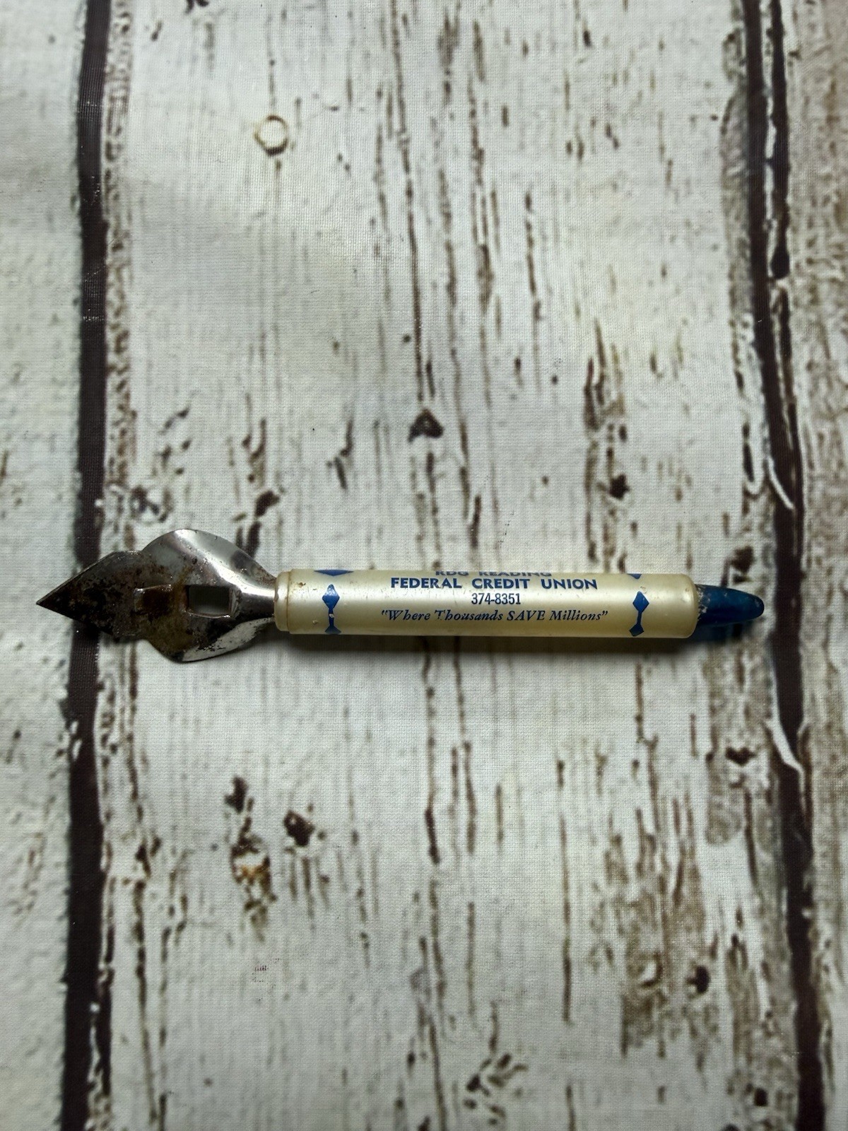 VTG RDG Reading Federal Credit Union Reading PA Advertising Bottle Opener