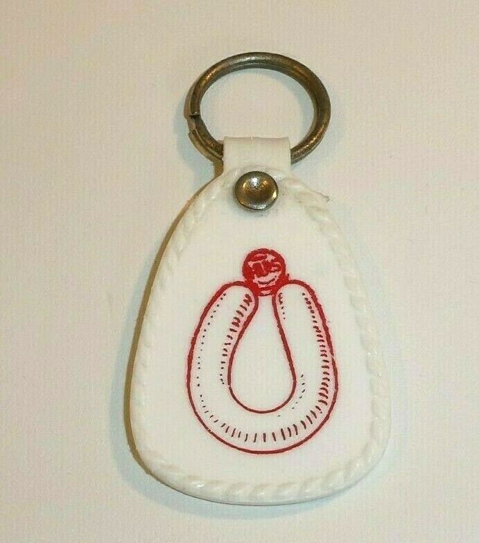 VINTAGE DUTCH SLEEVE FOR FARMERS SAUSAGE KEY CHAIN- HULS VOOR BORENMETWORST