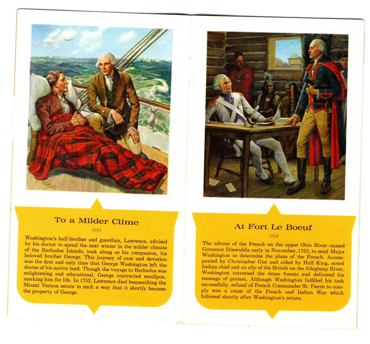 Washington National Ins. Co – George Washington Illustrated Adv. Booklet 1963