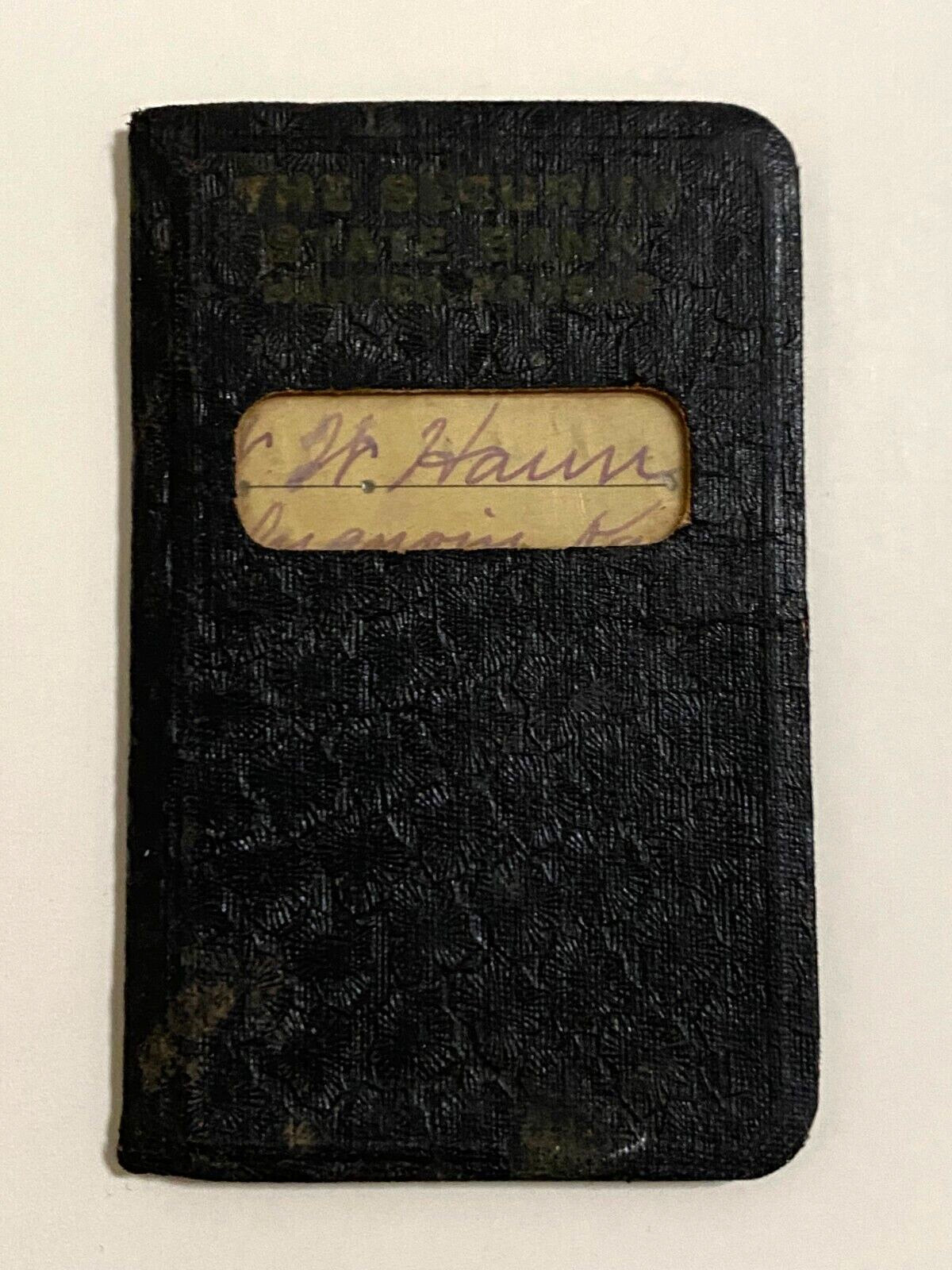 Two Kansas Bank Account Books – The Great Depression 1920s – 1930s