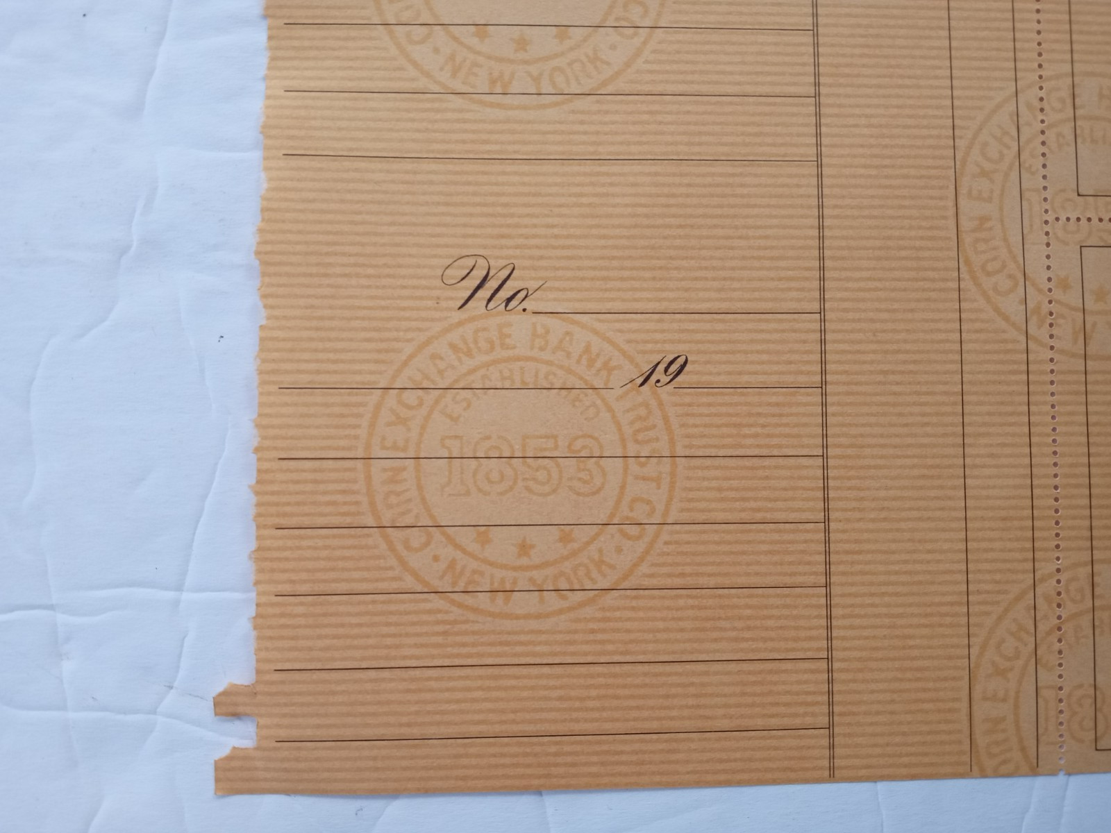 CORN EXCHANGE BANK TRUST Co. Hudson River NY Branch (9) Blanck Checks c.1945-50