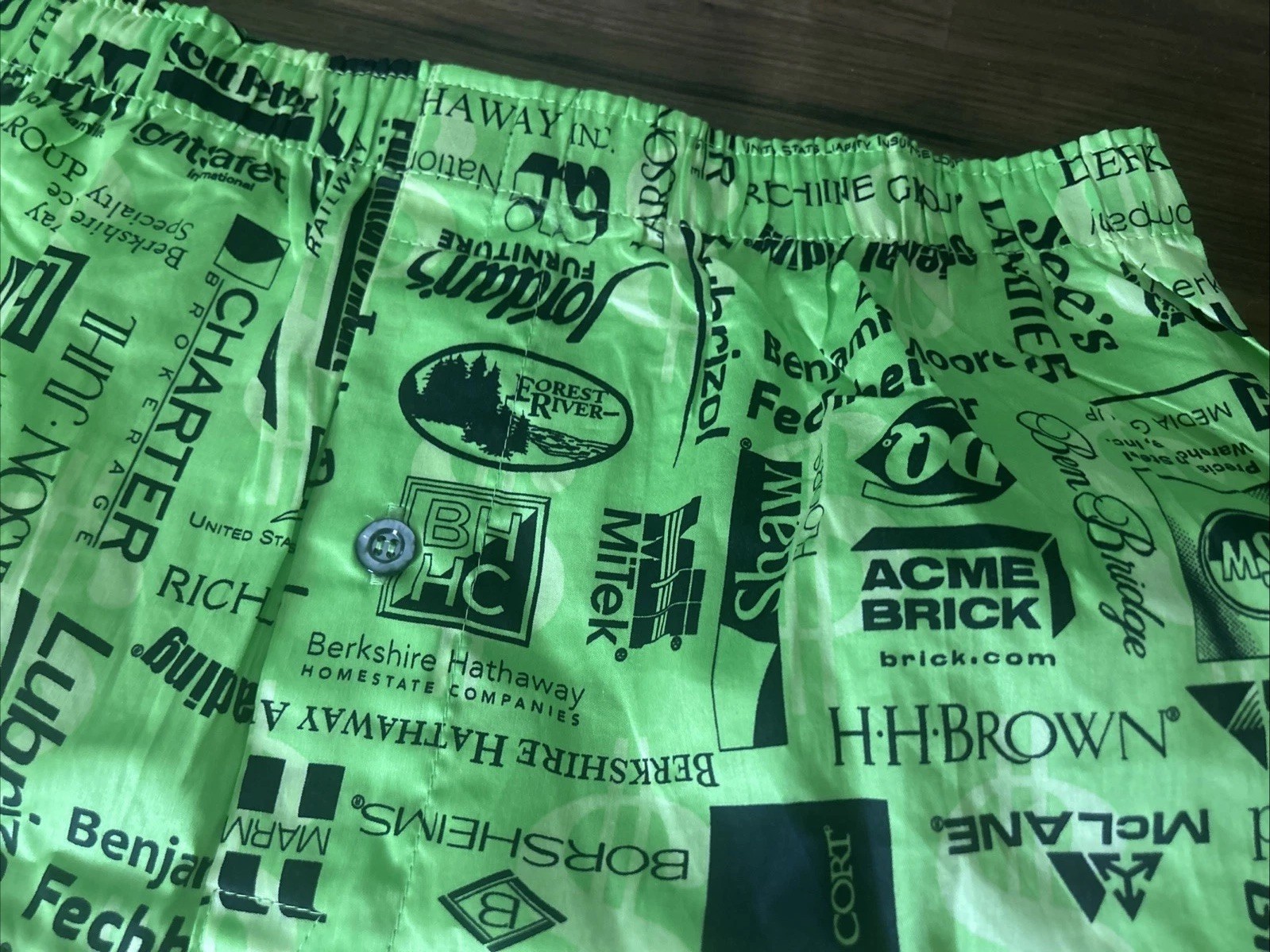 NEW Berkshire Hathaway ANNUAL MTG BOXERS MEDIUM WARREN BUFFETT NWOT