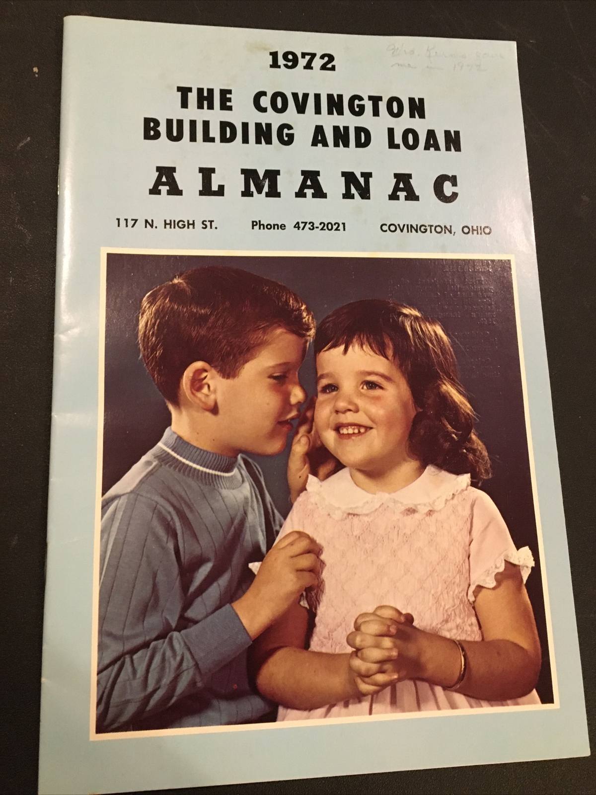 1972 Covington Ohio Building & Loan Almanac
