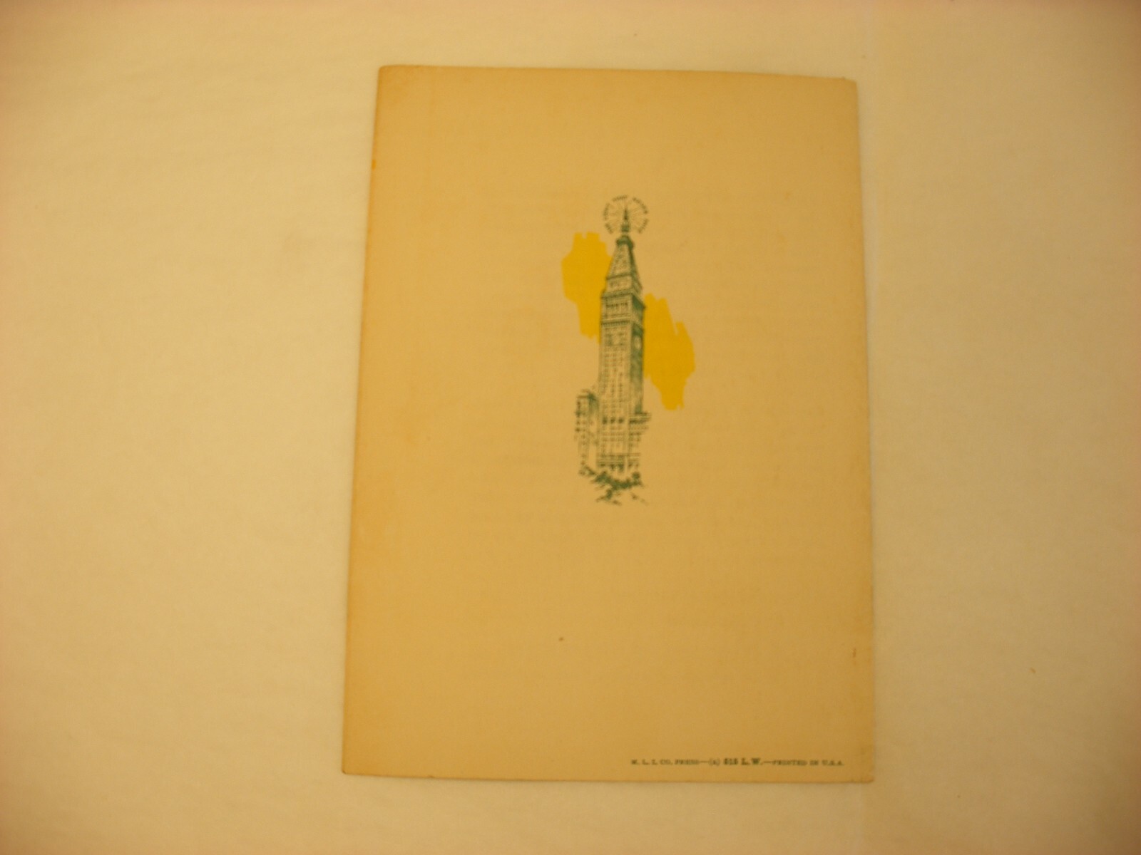 Vtg Metropolitan Life Insurance Co. Advertising 2 Page Booklet – Appendicitis