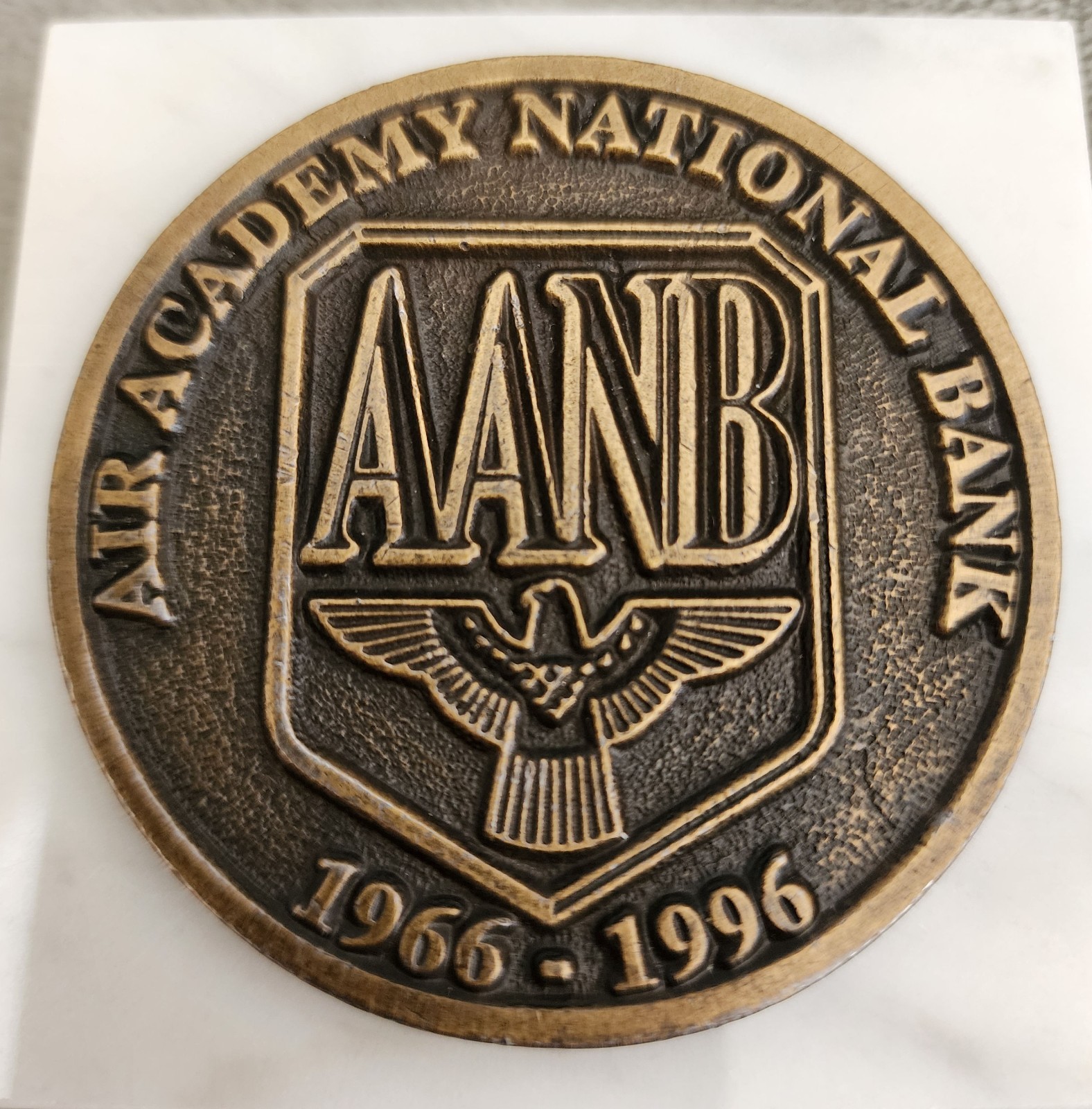 Vintage Air Academy National Bank Commemorative Paper Weight – Rare
