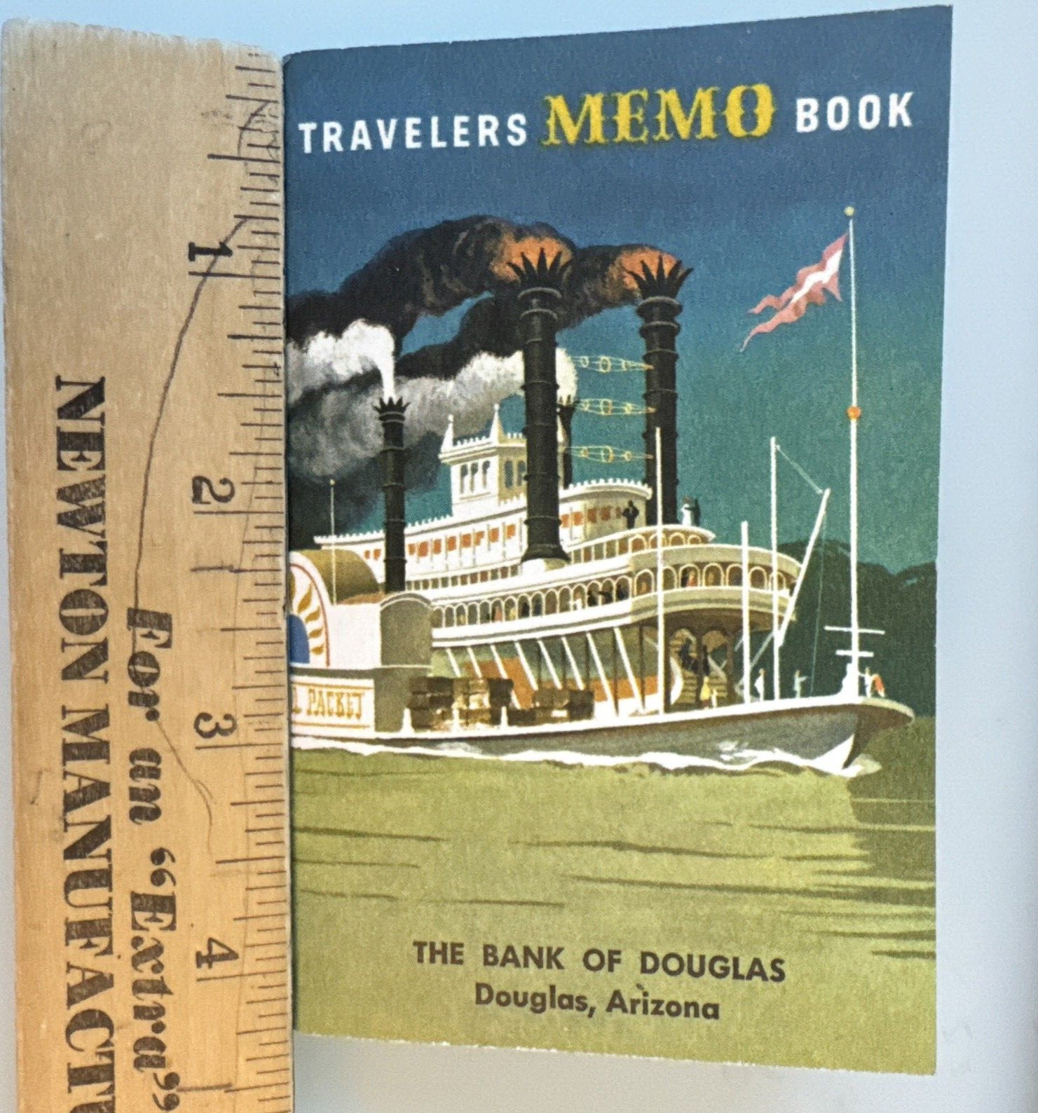 1958 Travelers Memo Book The Bank of Douglas Douglas, Arizona Now Arizona Bank