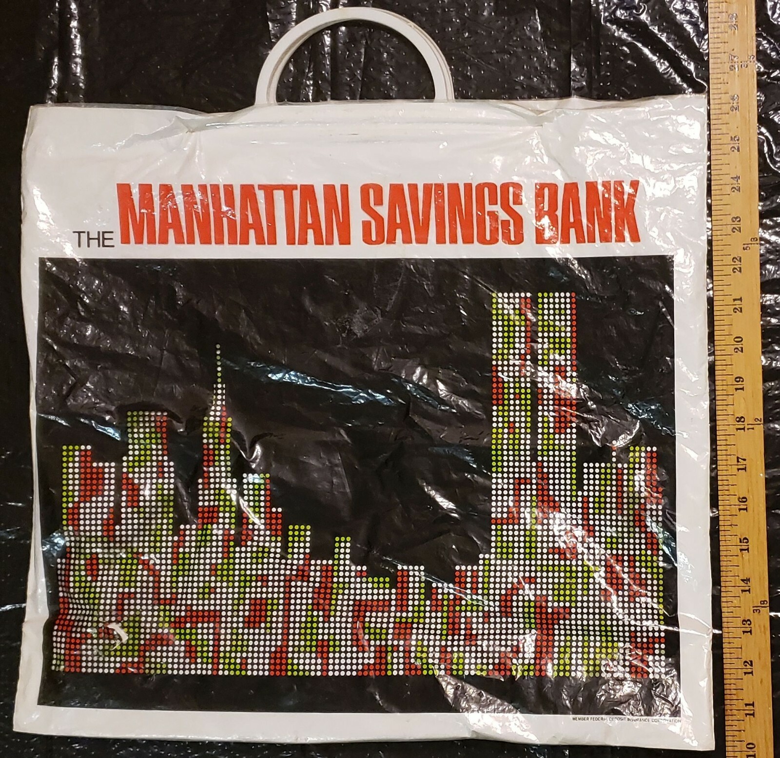 Manhattan Savings Bank Passbook/Bankbook Protector Sleeve w/Letterhead (1970s?)