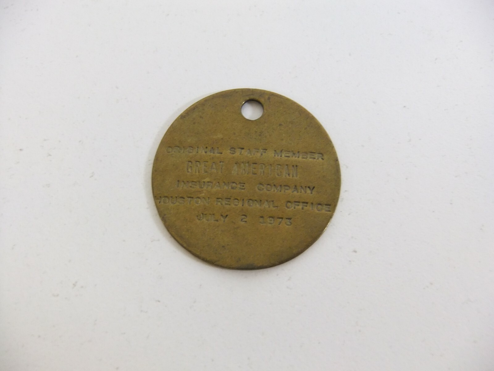 Great American Insurance Company Employee Staff Tag
