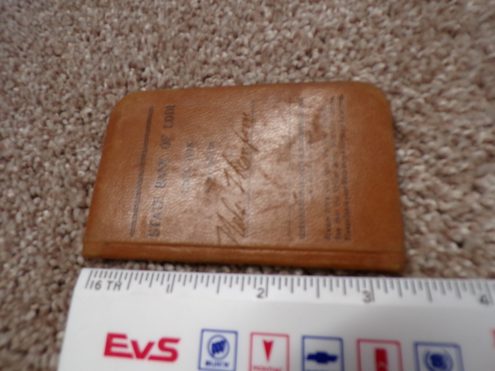 1911-12 State Bank of Lodi WI Pocket Ledger, Deposit Book Nels Thompson