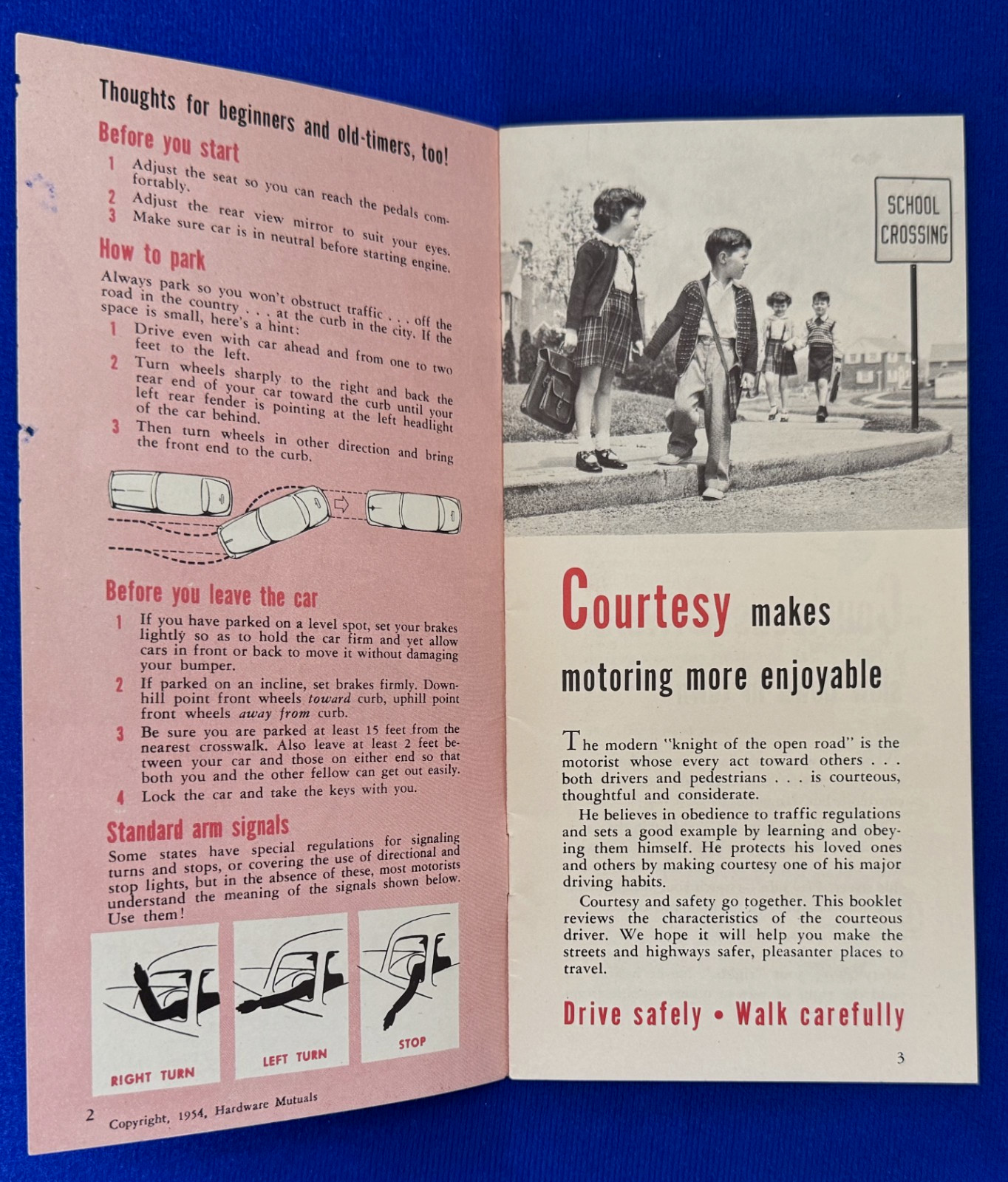 Vintage 1954 How to Be a Safe Drive Brochure Hardware Mutual San Francisco
