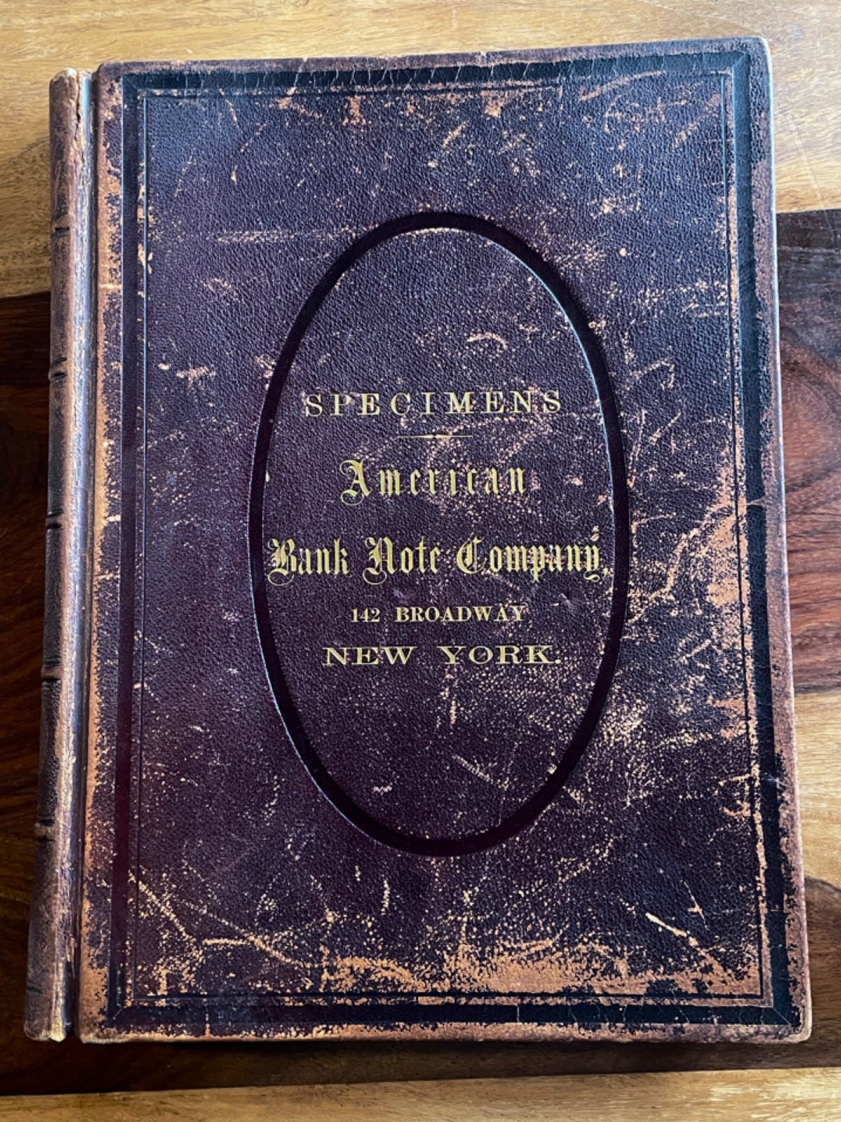 Specimens American Bank Note Co. ~ Complete 86 Engravings ~ Full Leather Folio