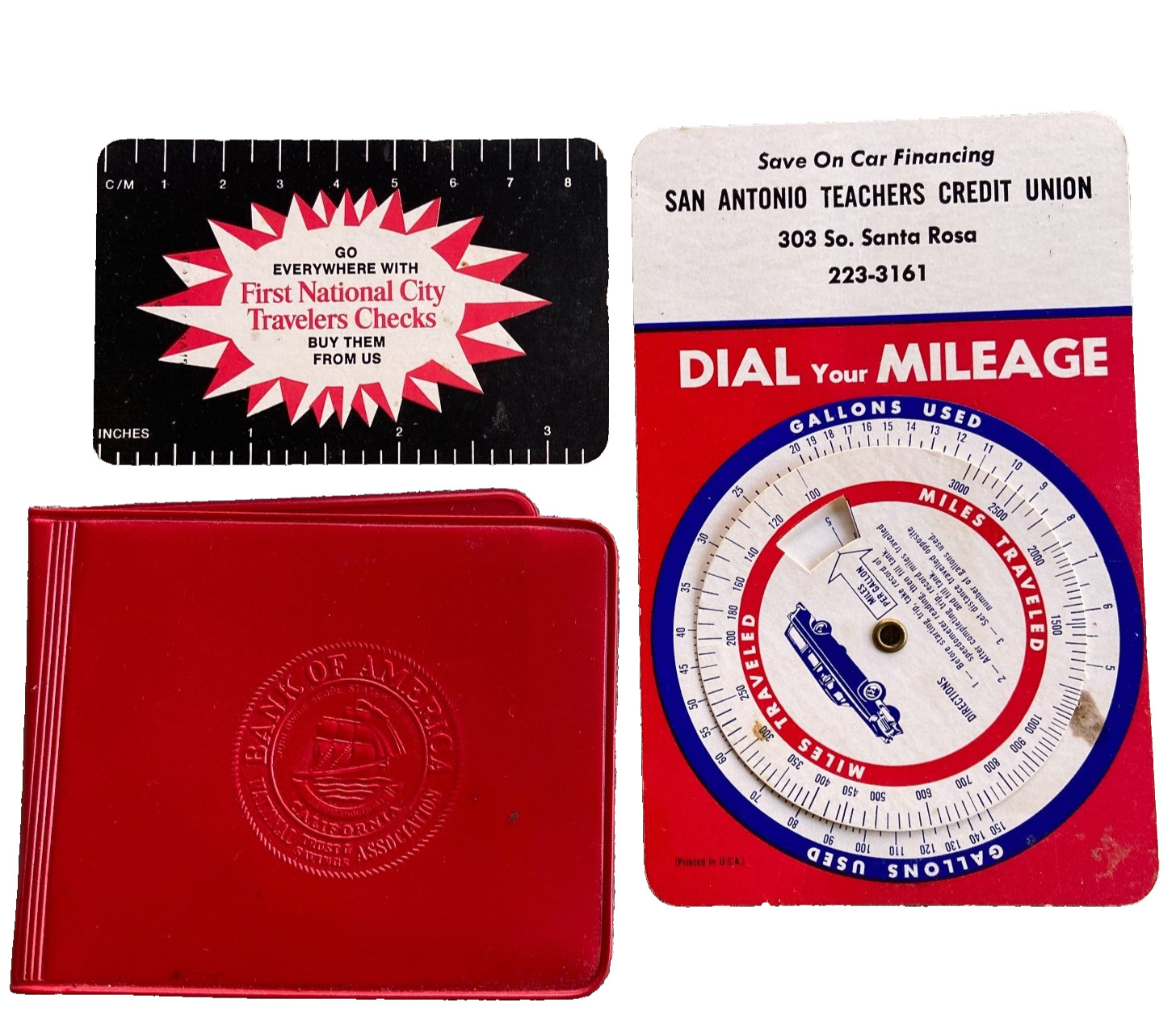 Vintage Bank America San Antonio Teachers Credit Union Dial Mileage First Nation