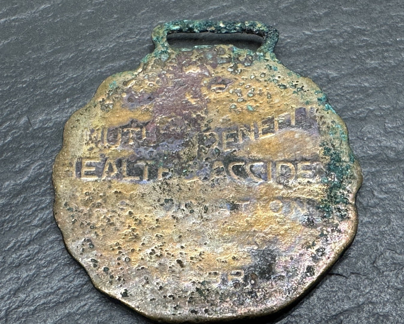 THREE VINTAGE INSURANCE ADVERTISING FOBS: H&A PAUL REVERE LINCOLN ACCIDENT N786