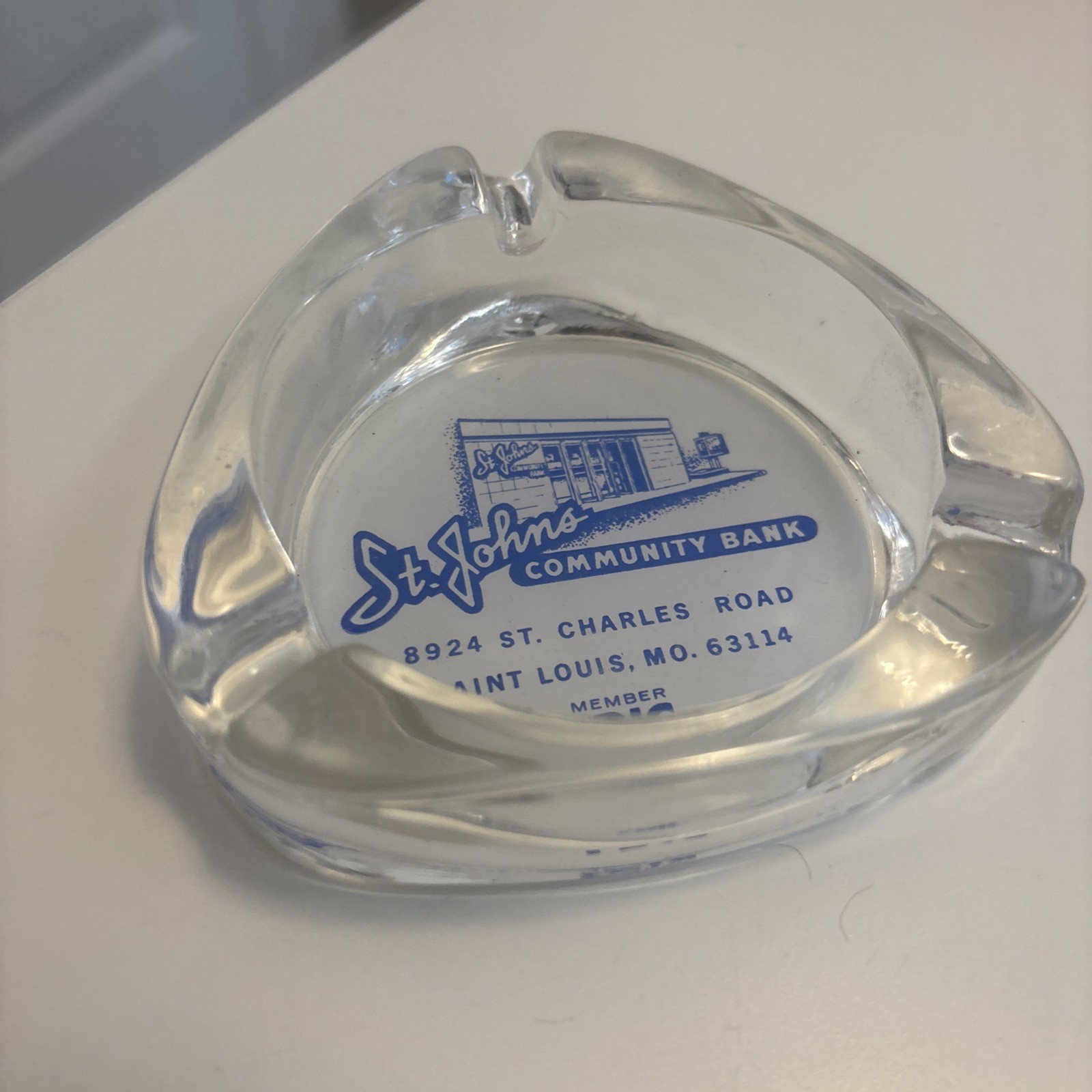 Vintage St. Johns Community Bank St Charles Rock Road St Louis Missouri Ashtray