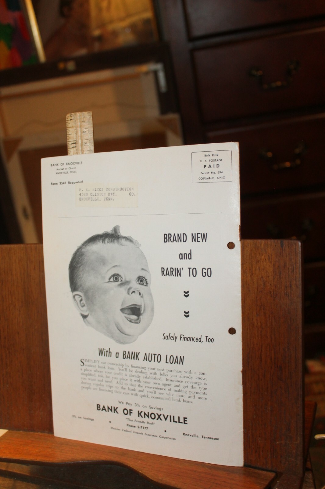 Vintage Bank of Knoxville Magazine Ideas For Better Living June 1958