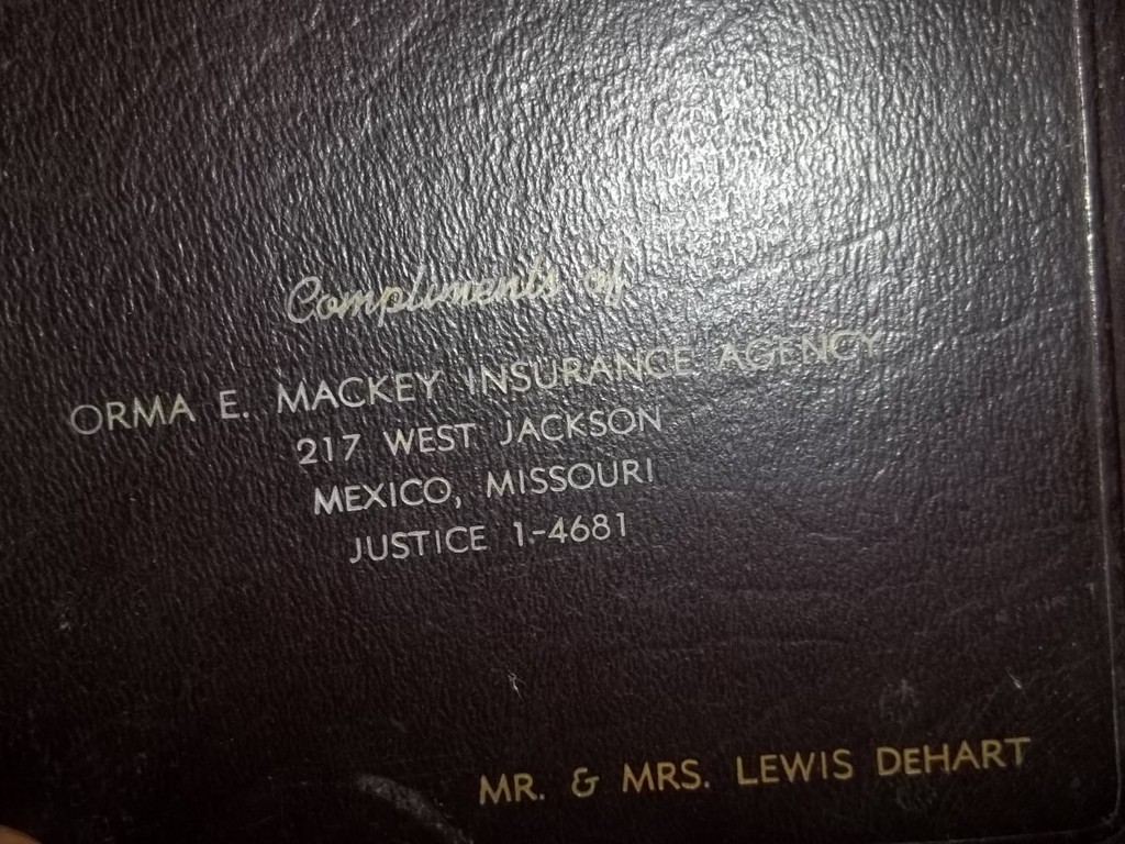 1959 Orma E Mackey Insurance Agency Mexico MO Daily