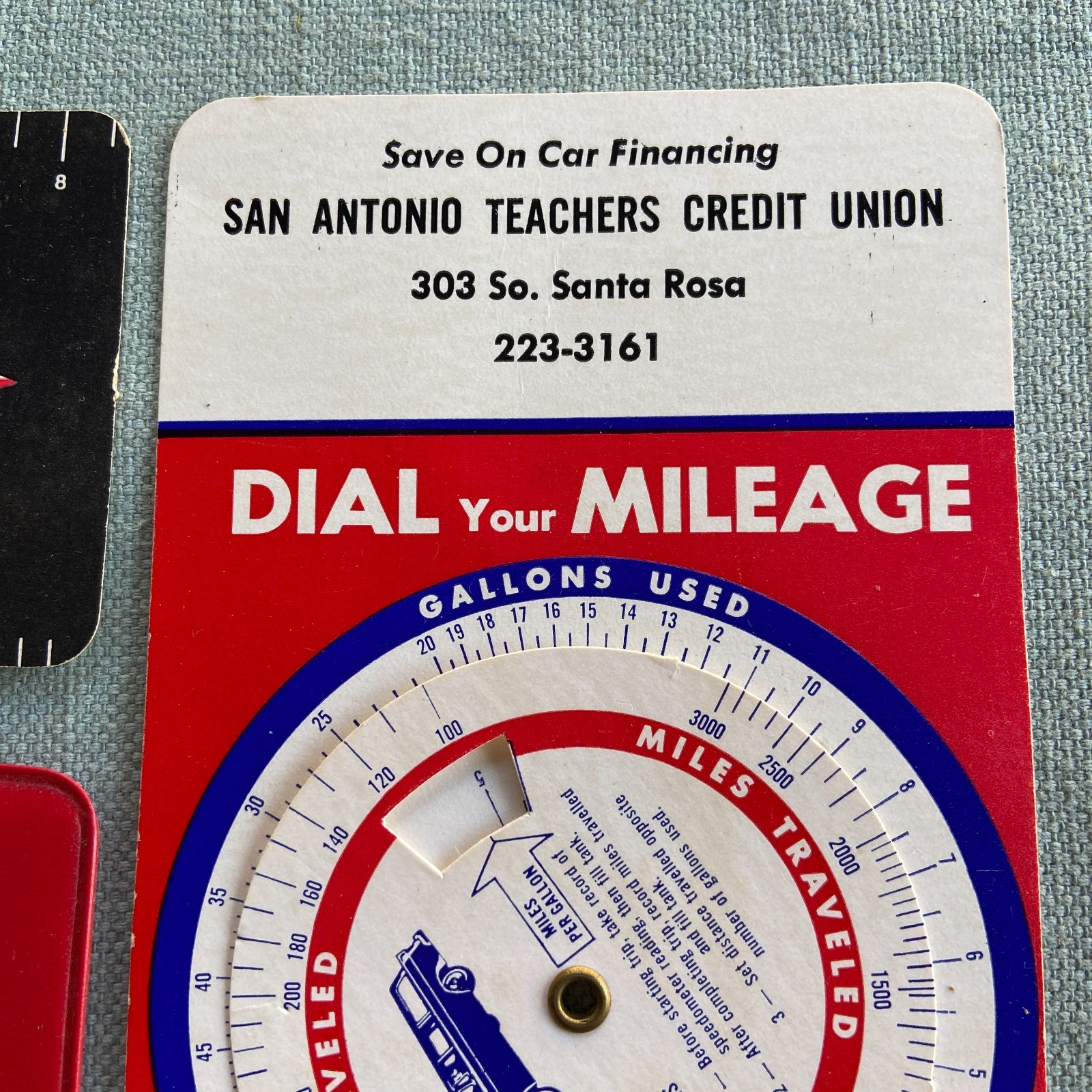 Vintage Bank America San Antonio Teachers Credit Union Dial Mileage First Nation
