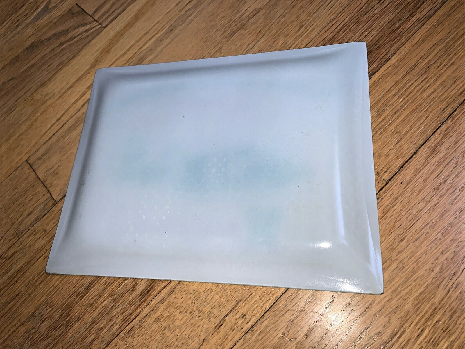 1968 WINFIELD ILLINOIS – BANK OF WINFIELD Bent Glass Dish SESQUICENTENNIAL