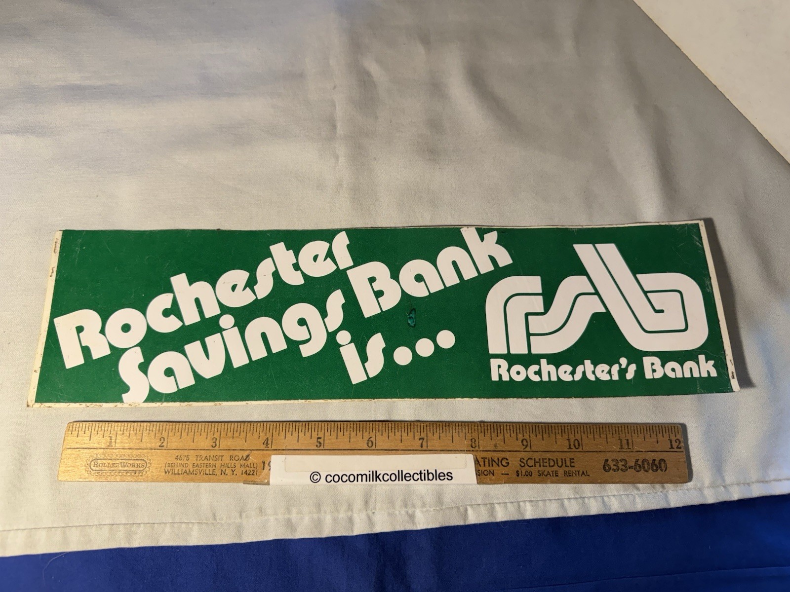 Vintage 1970’s Bumper Sticker Rochester Savings Bank Savings Bank is RSB NY