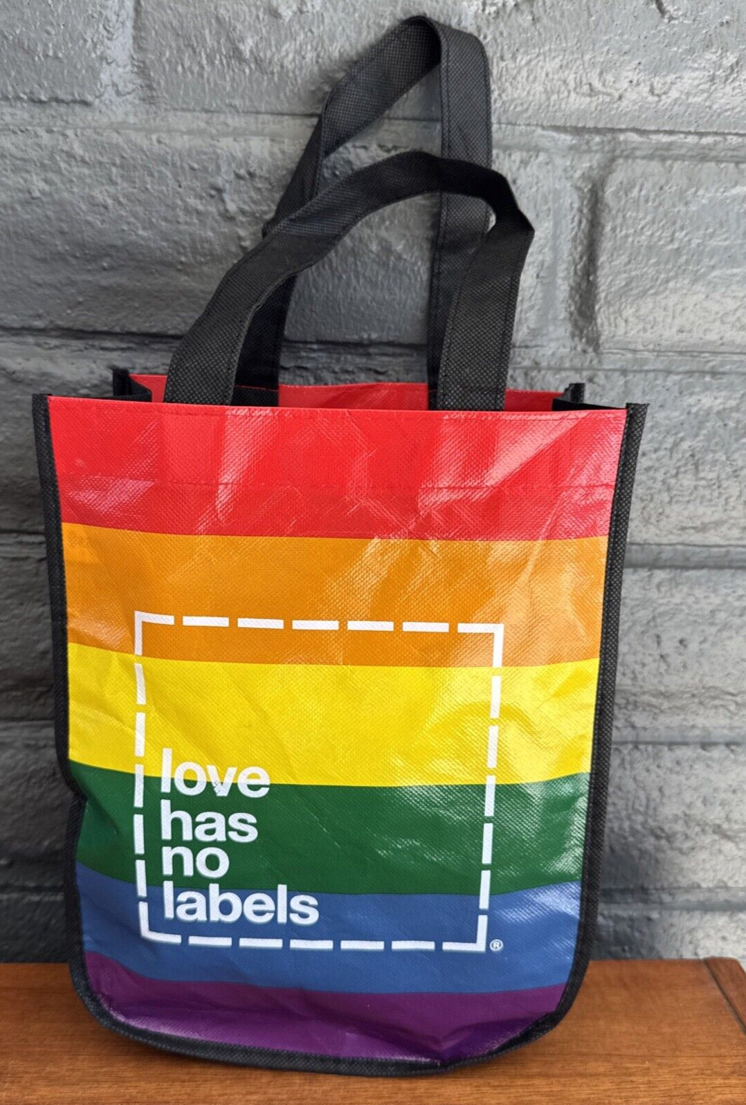 Bank of America Love Has No Labels Rainbow Pride Small Bag BOA Logo