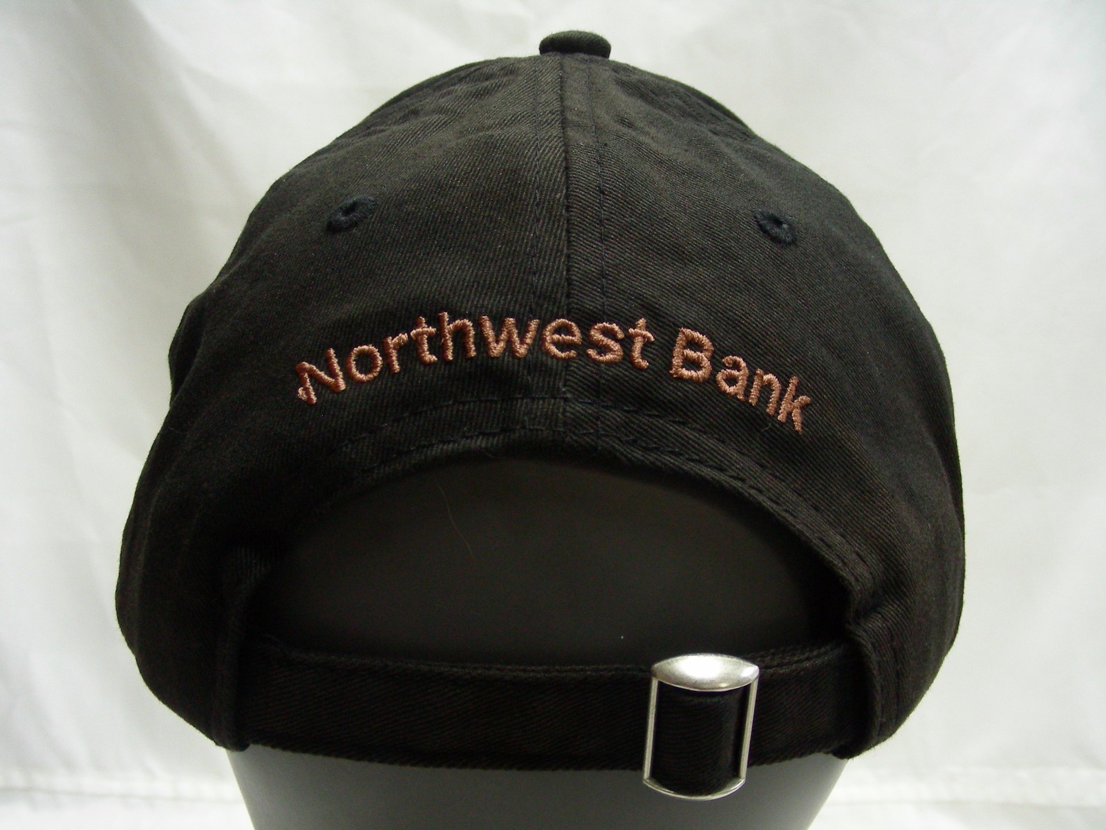 NORTHWEST BANK – BLACK – ADJUSTABLE STRAPBACK BALL CAP HAT!