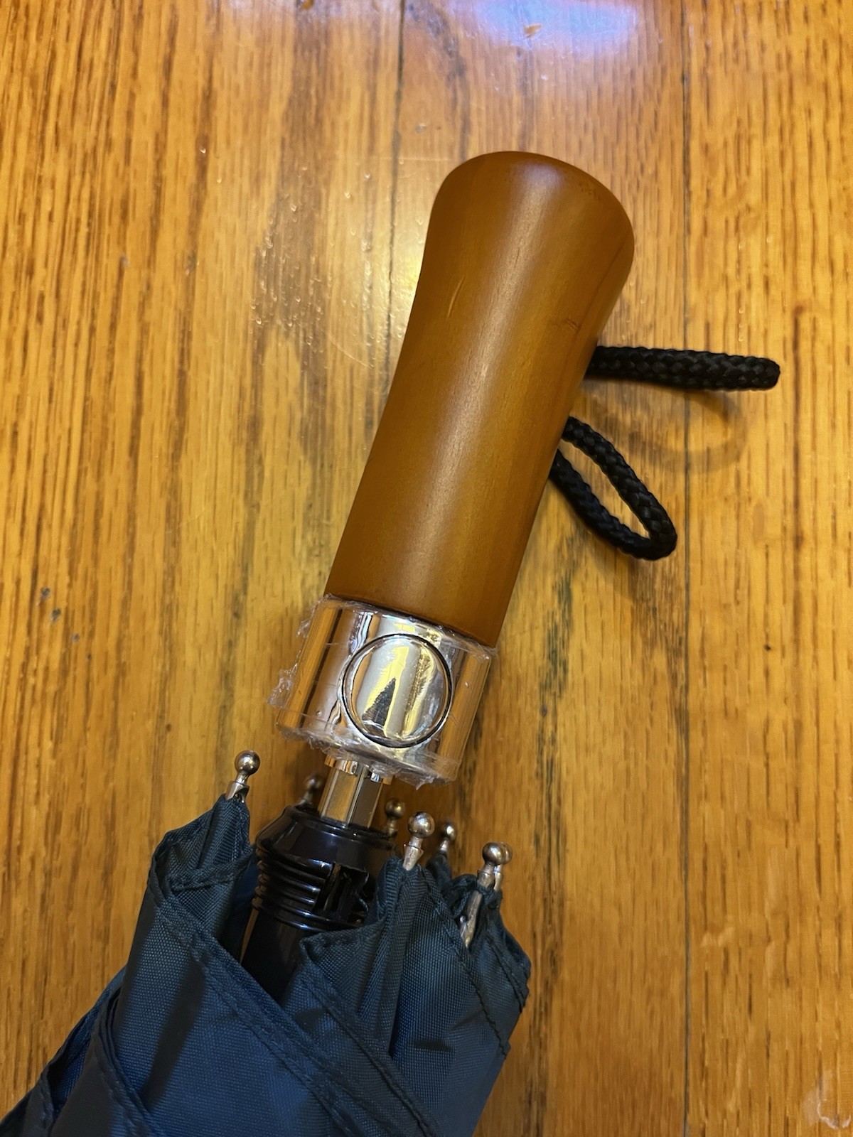 First Republic Bank Compact Folding Umbrella Wooden Handle Bankrupt Finance