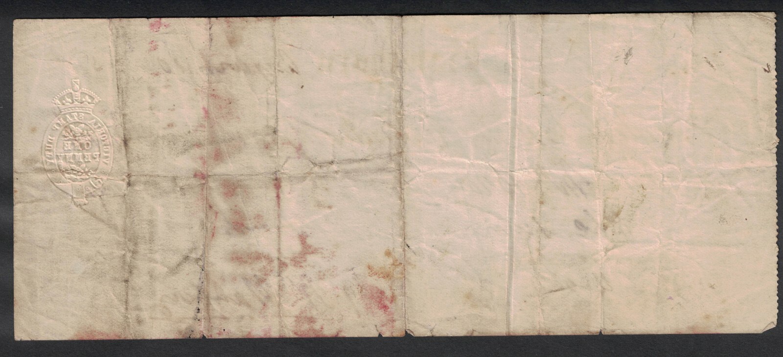 English Scottish Industrailian Chartered Bank Receipt 1885