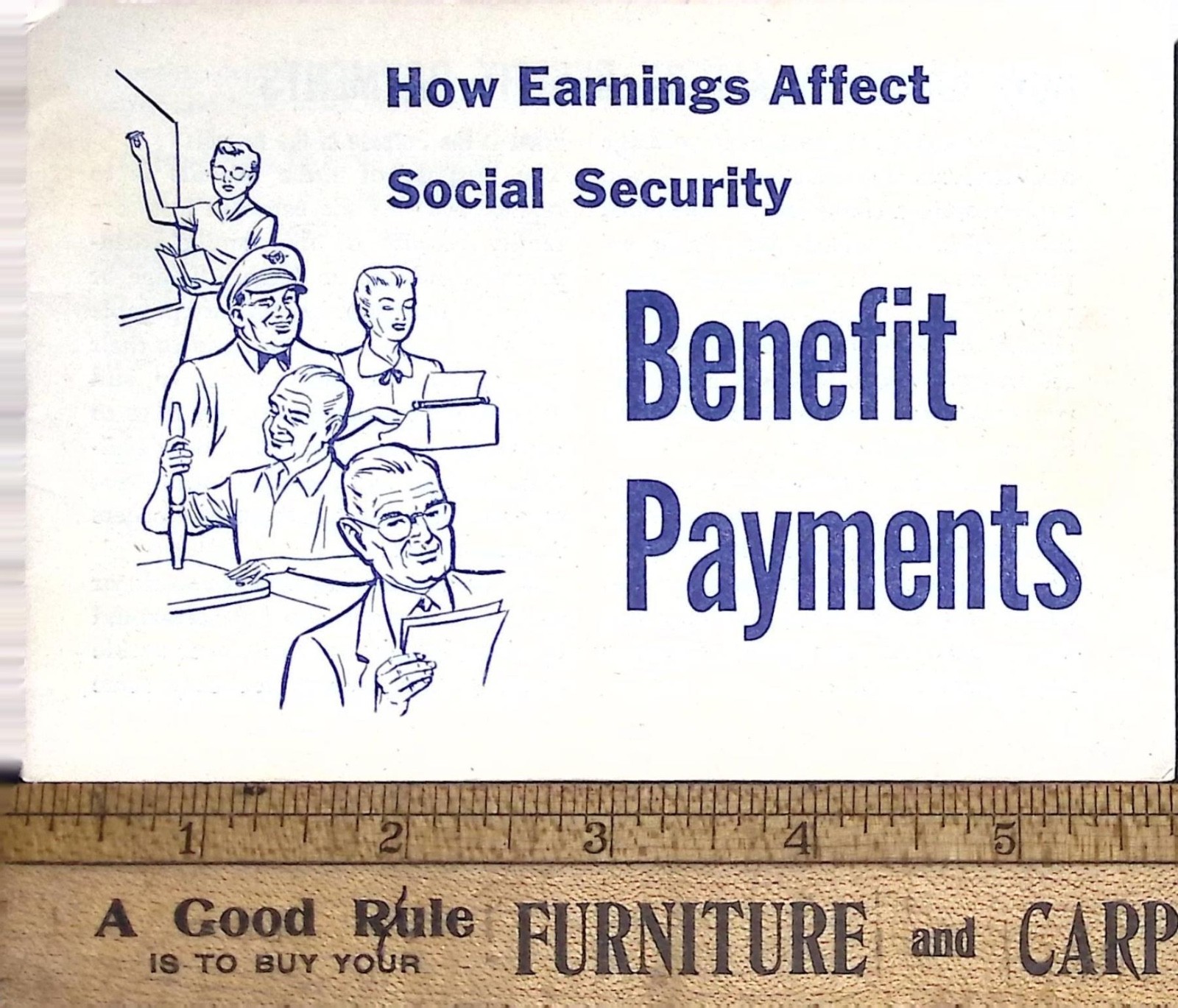 1956 Social Security Benefit Payments Booklet Government Pamphlet Insurance