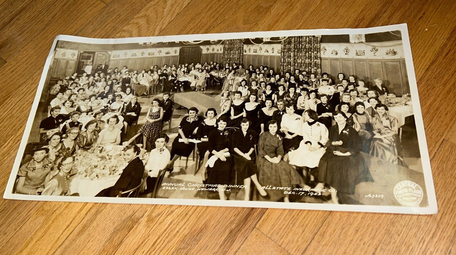 1953 ALLSTATE INSURANCE CO. Large Employee Photo ESSEX HOUSE, NEWARK , N.J.