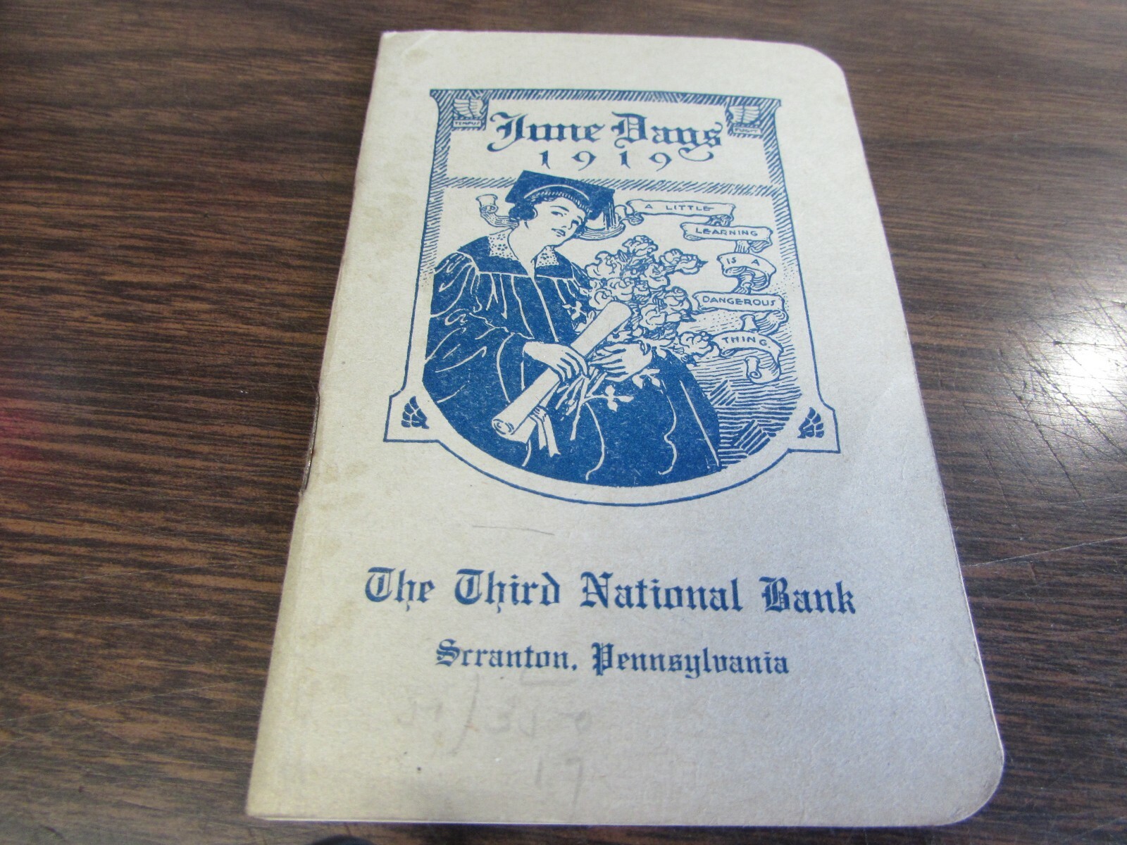 1919 THE THIRD NATIONAL BANK – SCRANTON PA – JUNE DAYS – DAILY QUOTES & NOTES