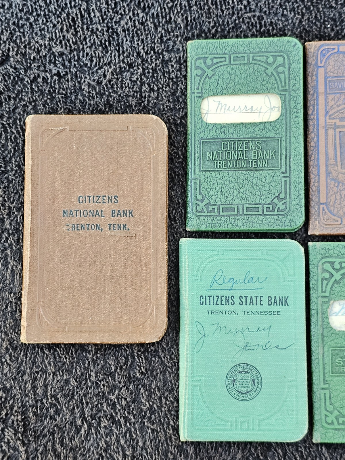 Trenton Tennessee Advertising Citizens & State Bank Account Check Savings Books