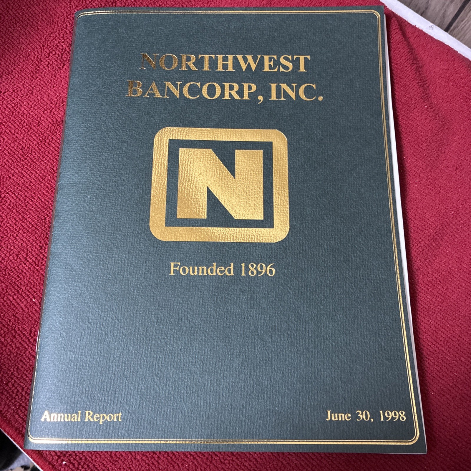Northwest Bancorp Annual Report 1998 Business Cards Brochures Flyers Invitation